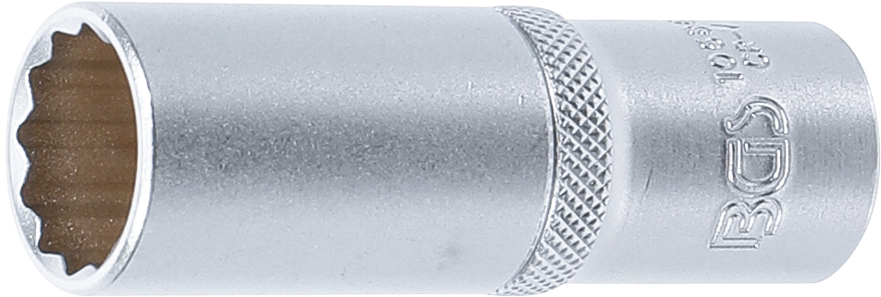 BGS Steckschlüssel-Einsatz Zwölfkant, tief | Antrieb Innenvierkant 12,5 mm (1/2") | SW 19 mm