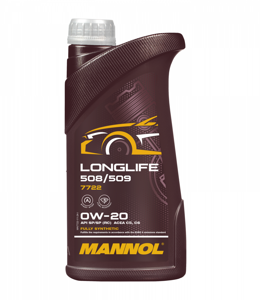 0W-20 Mannol 7722 Longlife 508/509 Motoröl 1 Liter