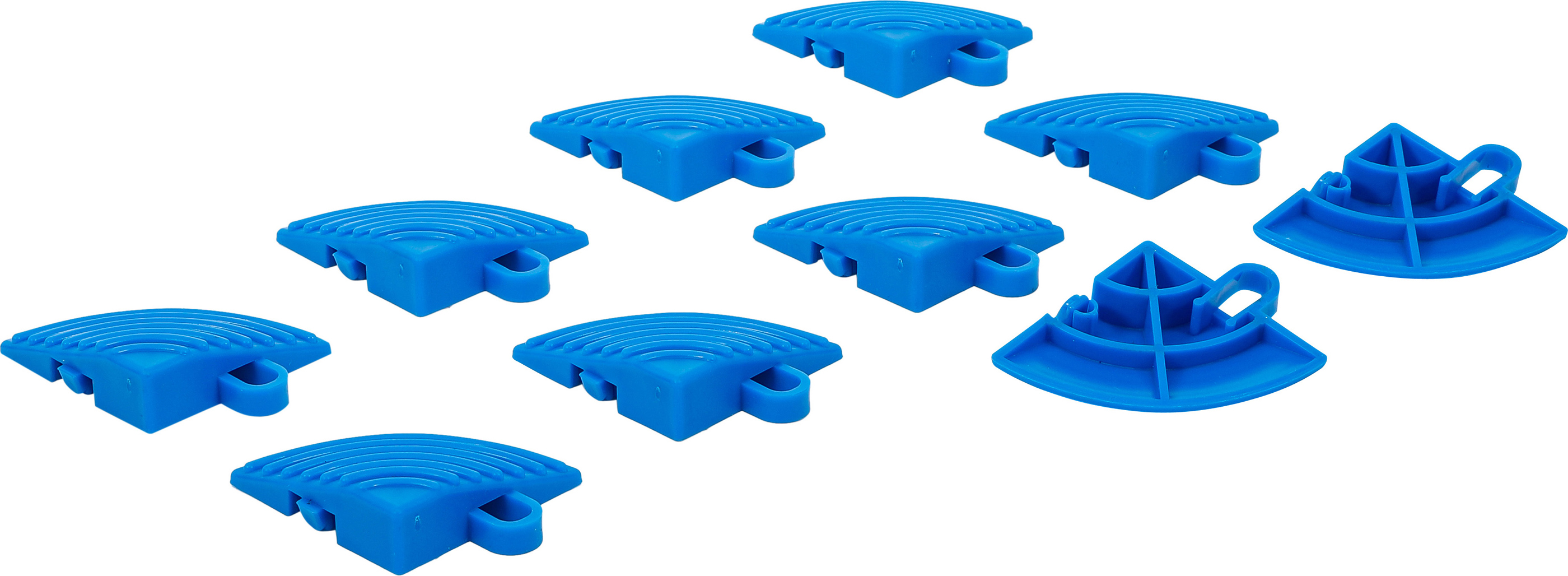 BGS Kunststoff-Fliesen-Eckelement-Set | Klick-System | 57 x 57 x 18 mm | 10-tlg.