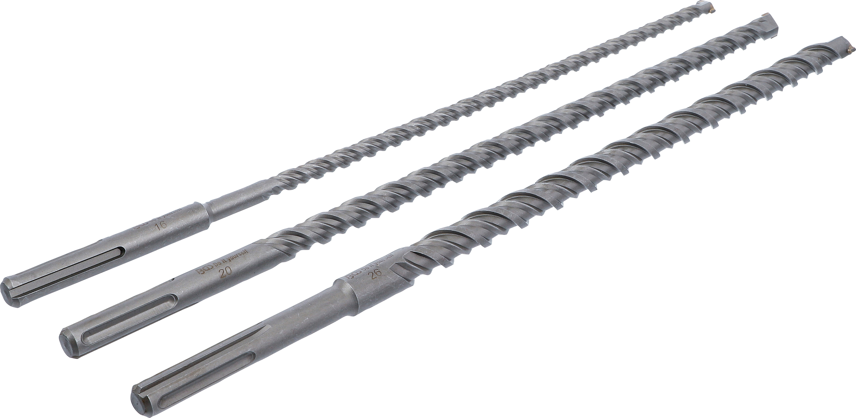 BGS Mauer-Durchbruch-Bohrer-Satz | SDS-MAX-Schaft | 16 / 20 / 26 mm | 3-tlg.