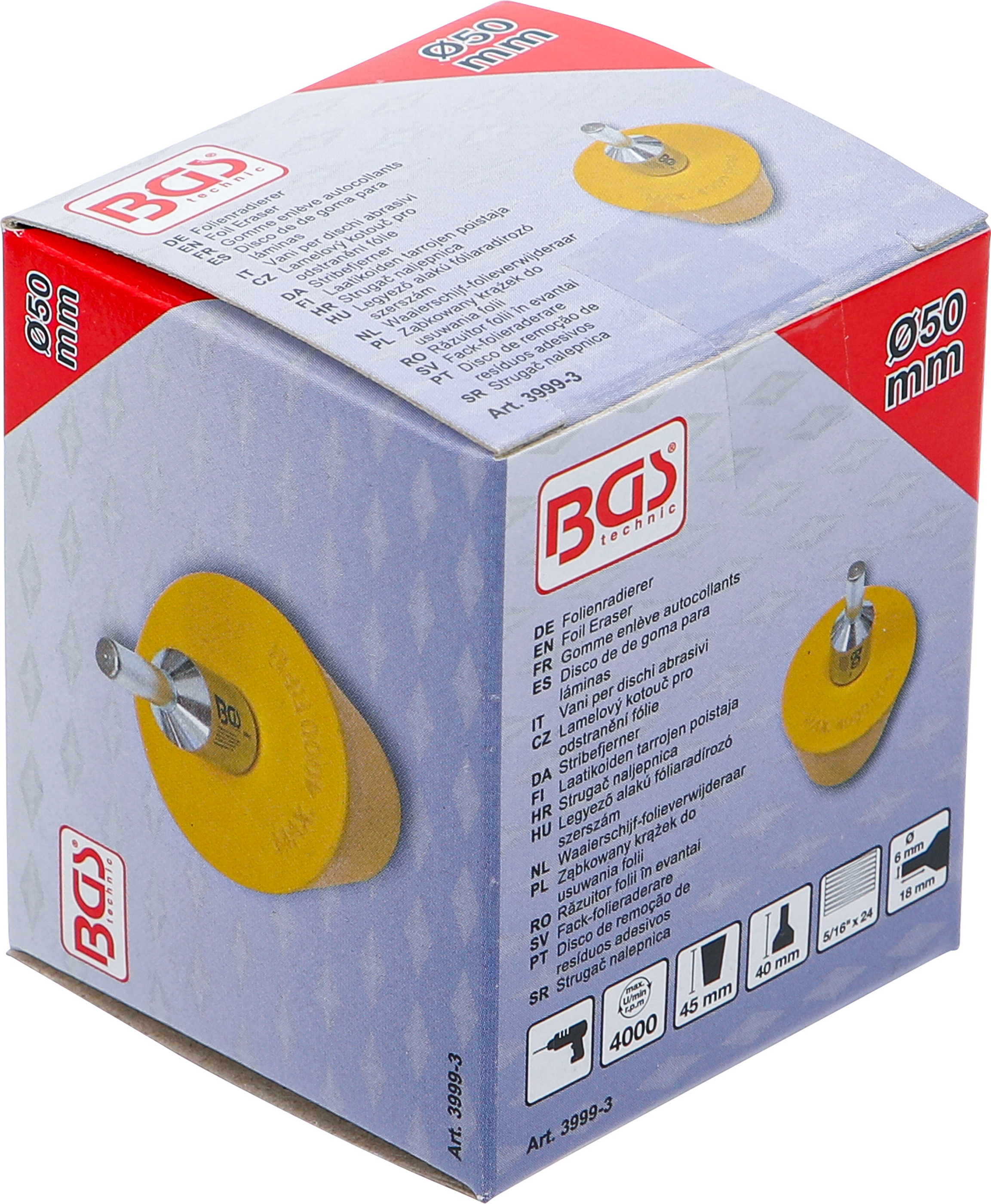 BGS Folienradierer | Kegelform | Ø 50 mm