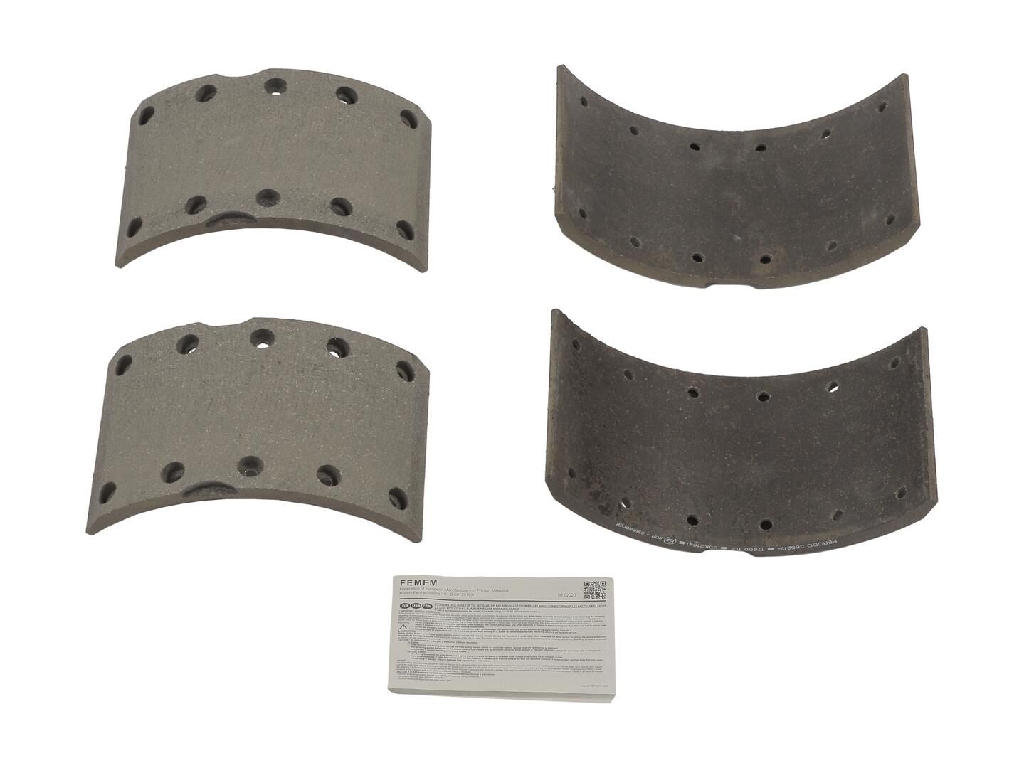 Bremsbelagsatz, Trommelbremse