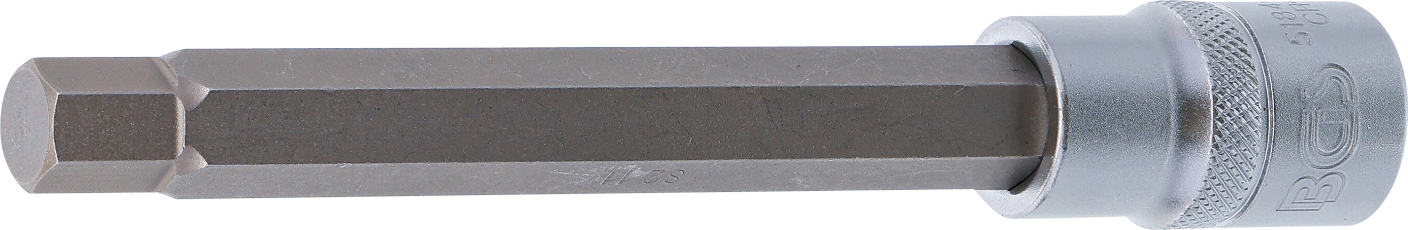 BGS Bit-Einsatz | Länge 140 mm | Antrieb Innenvierkant 12,5 mm (1/2") | Innensechskant 11 mm