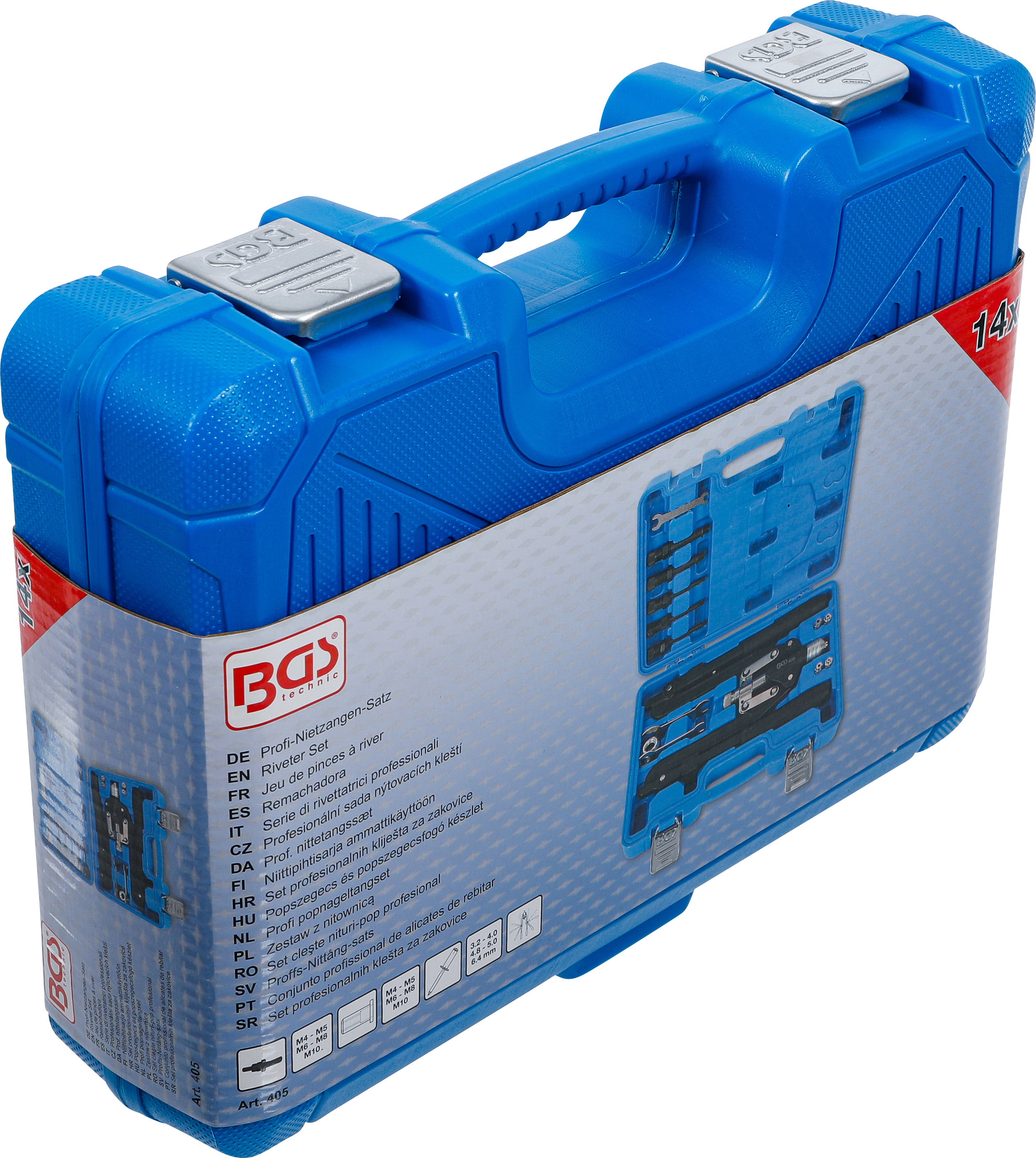 BGS Profi-Nietzangen-Satz | Langarm | 3,2 - 6,4 mm