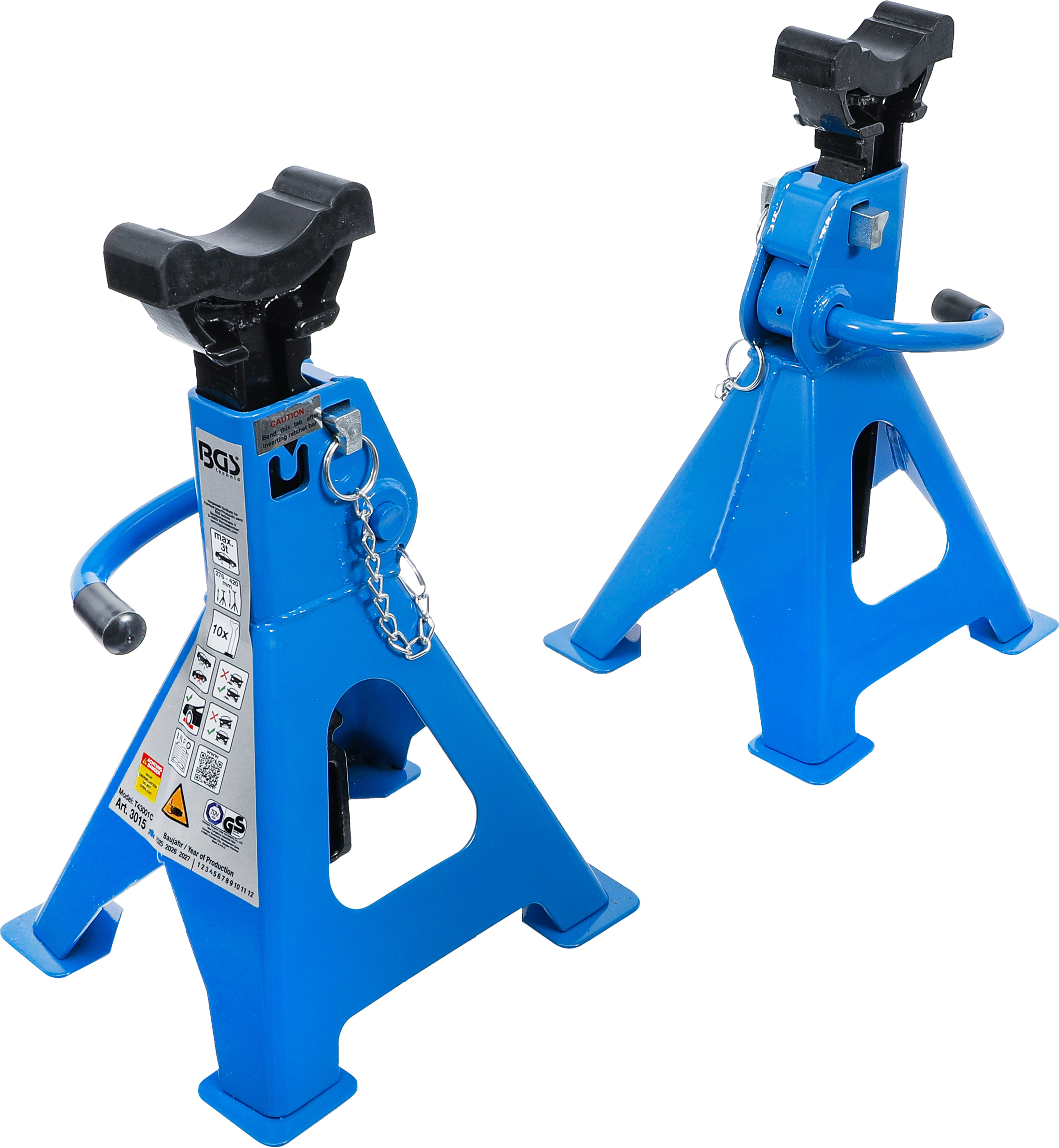 BGS Unterstellböcke | Traglast 3000 kg / Paar | Hub 276 - 420 mm | 1 Paar