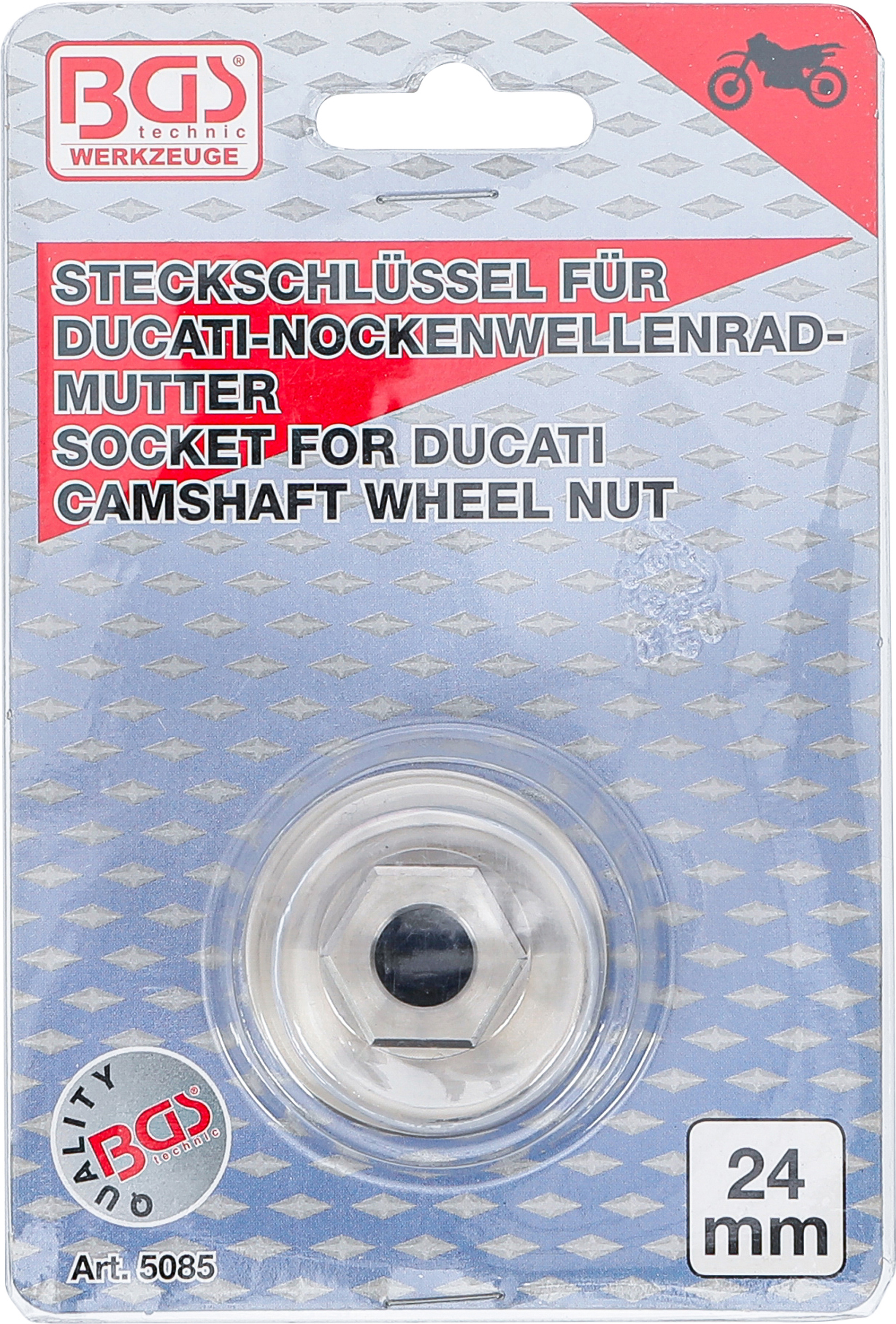 BGS Spezial-Einsatz | für Ducati Nockenwellenradmuttern | 24 mm