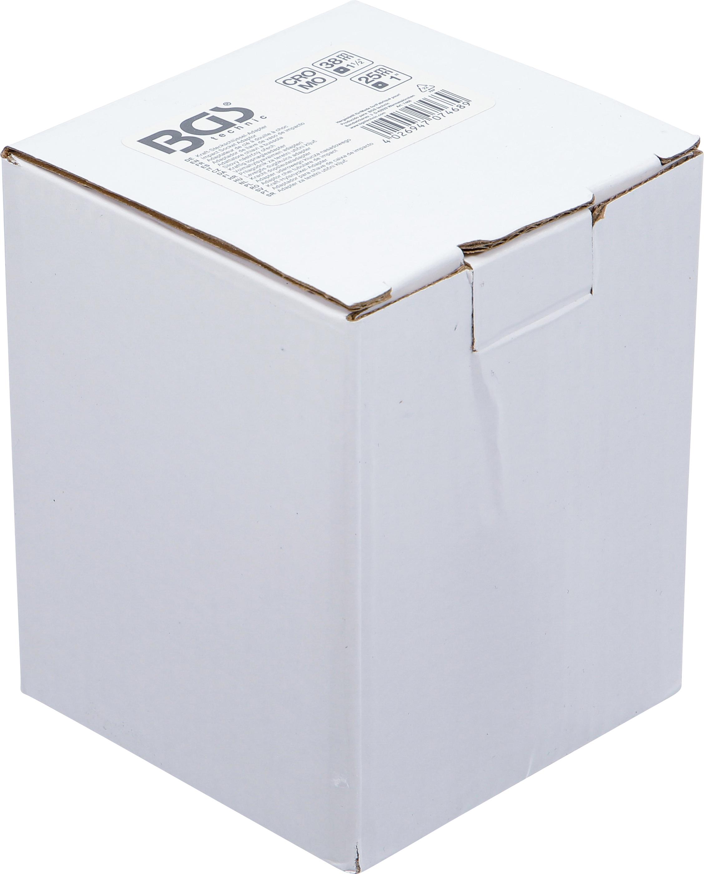 BGS Kraft-Steckschlüssel-Adapter | Innenvierkant 38 mm (1-1/2") - Außenvierkant 25 mm (1")