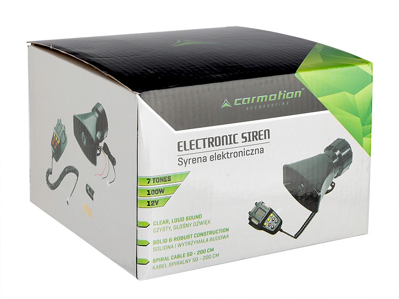 Carmotion Elektronische Sirene mit Megafon 7-Ton