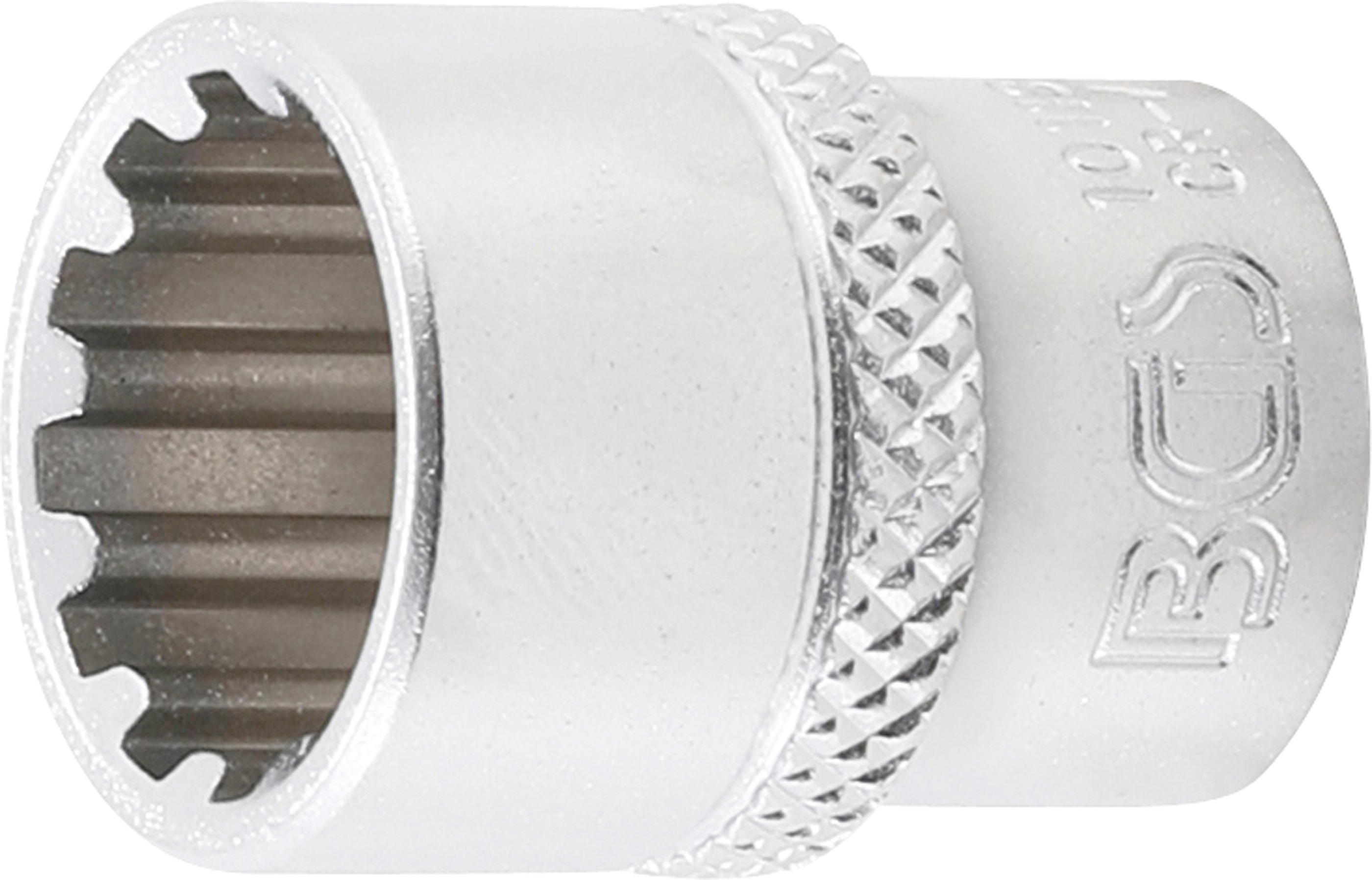 BGS Steckschlüssel-Einsatz Gear Lock | Antrieb Innenvierkant 6,3 mm (1/4") | SW 13 mm