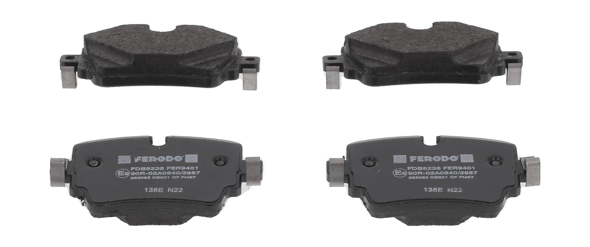 Bremsbelagsatz, Scheibenbremse