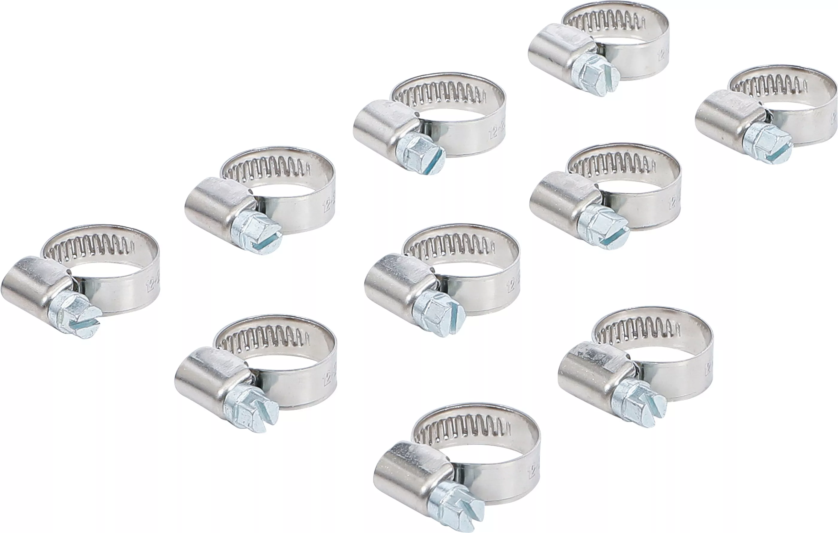 BGS Schlauchklemmen rostfrei 12 x 20 mm 10tlg
