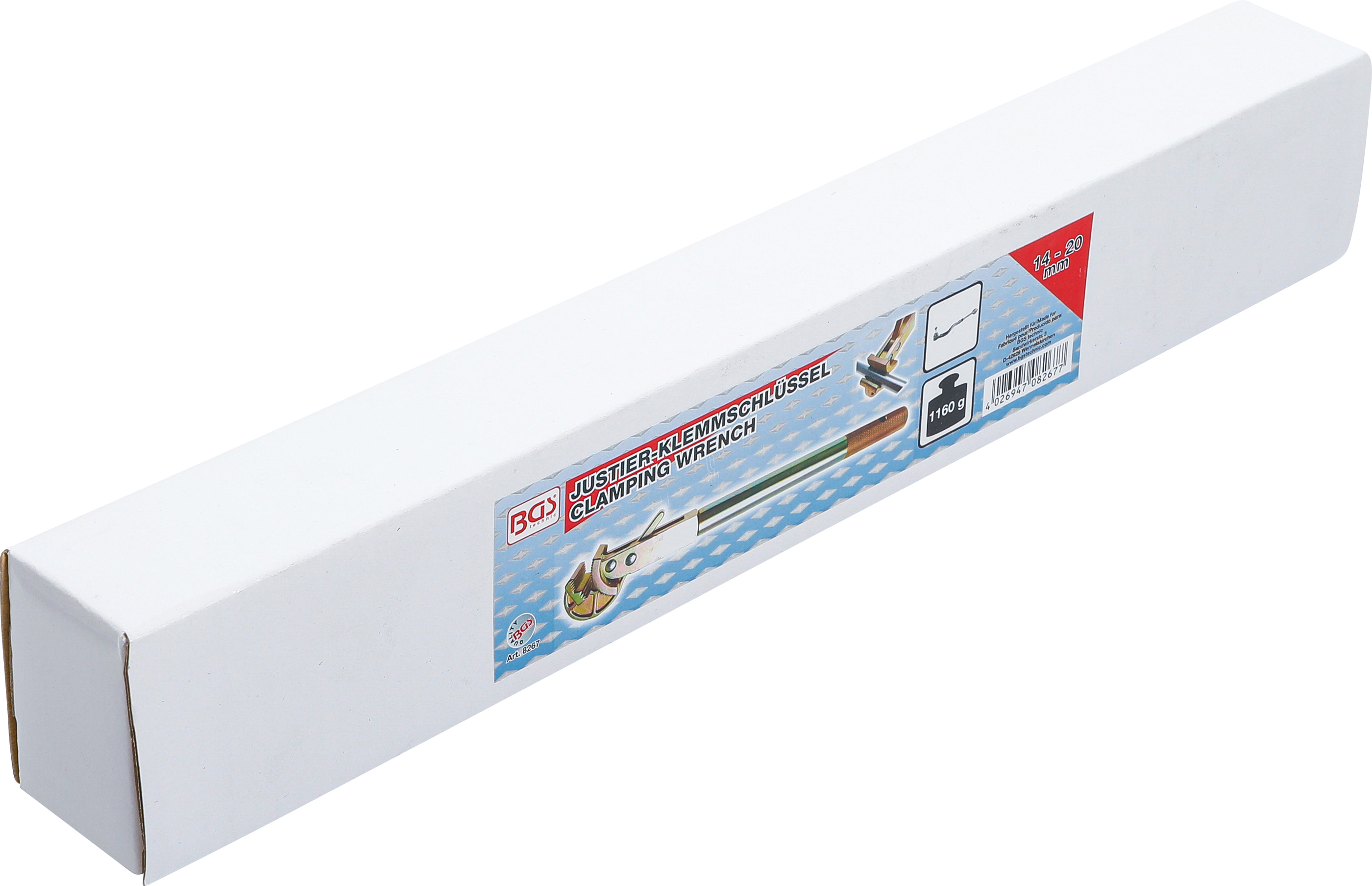 BGS Justier-Klemmschlüssel | für Axialspurstangen | 14 - 20 mm