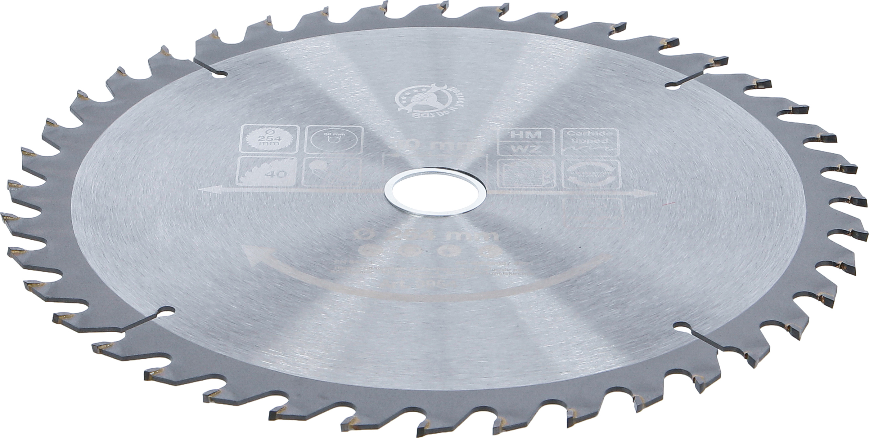BGS Hartmetall-Kreissägeblatt | Ø 254 x 30 x 3,2 mm | 40 Zähne