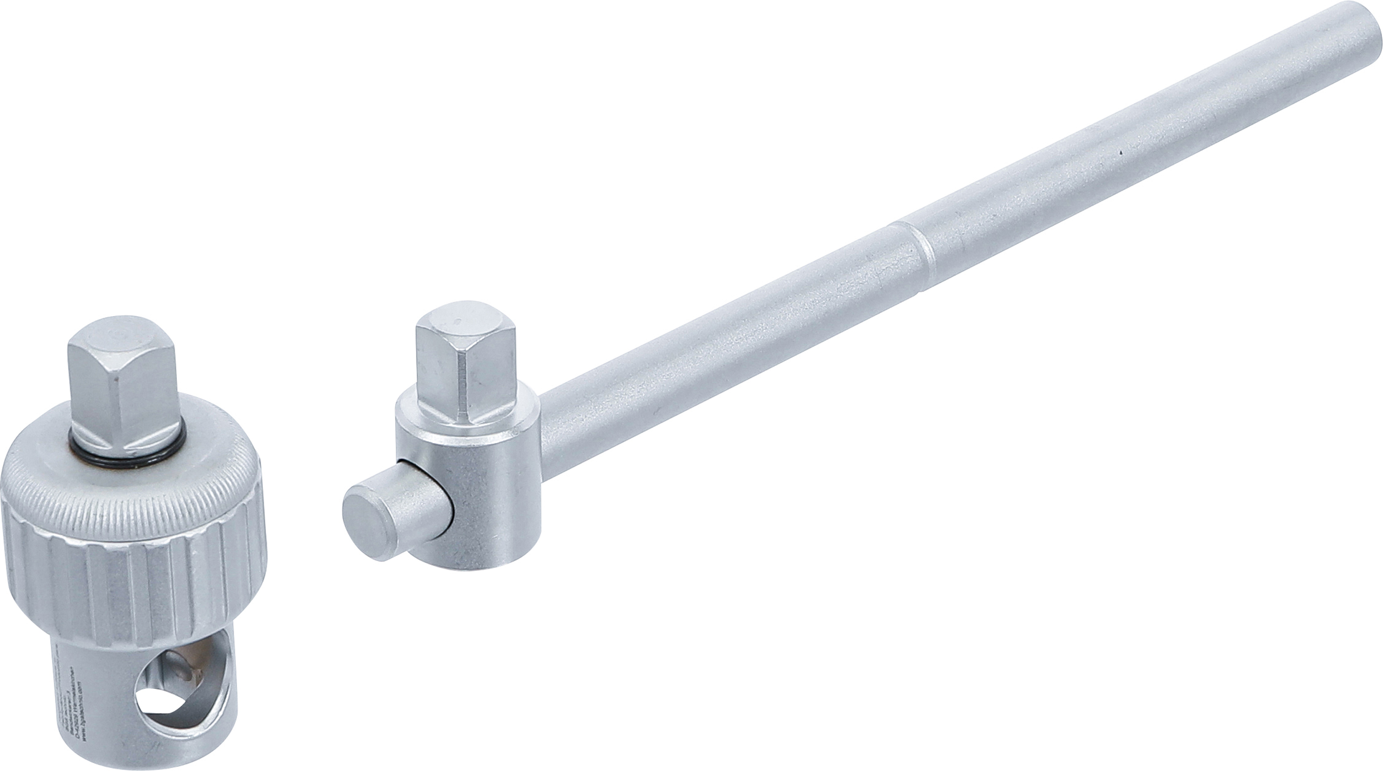 BGS Steckschlüssel-Adapter mit Ratschenfunktion | mit Gleitgriff | Abtrieb 12,5 mm (1/2")