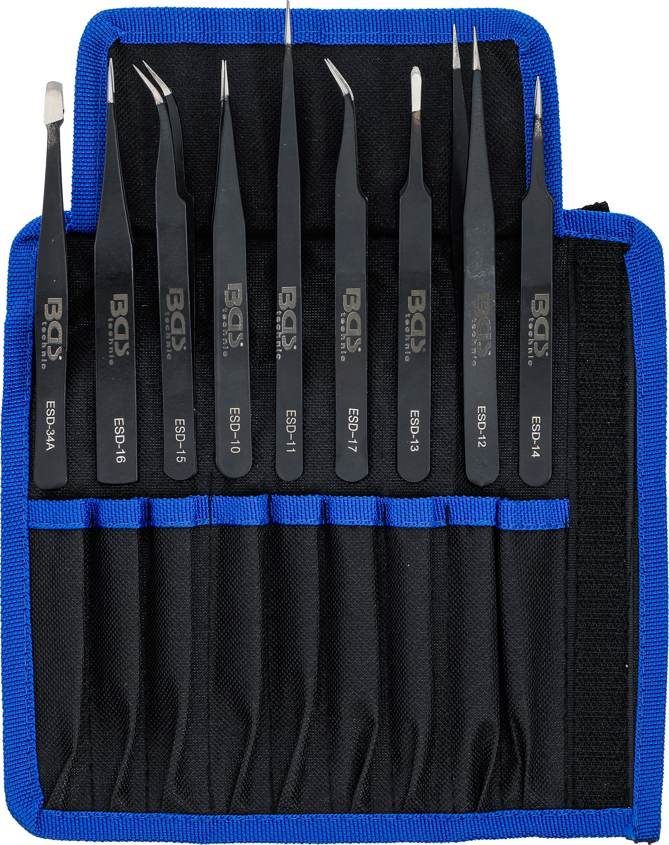 BGS Edelstahl-Pinzetten-Satz | 9-tlg.