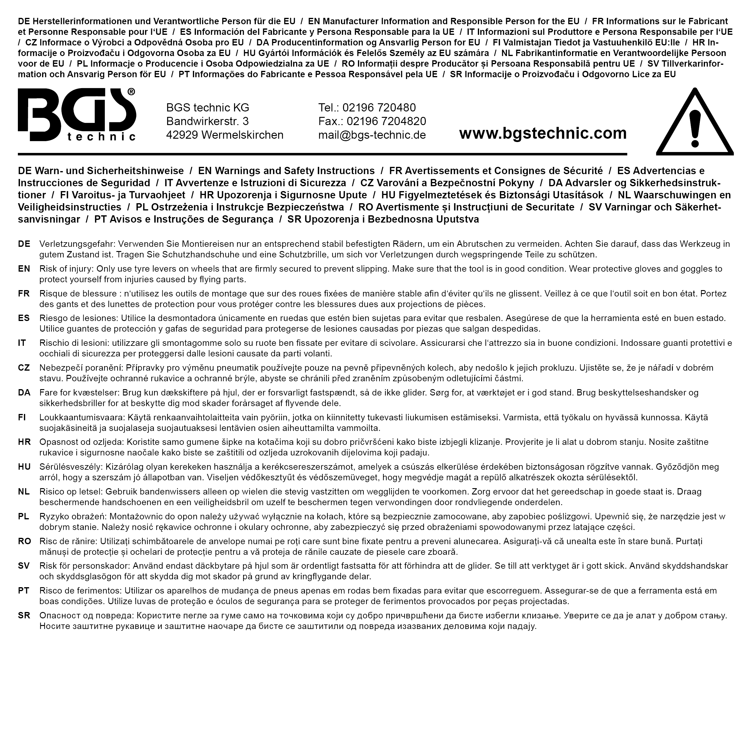 BGS Reifen-Montiereisen | 750 mm