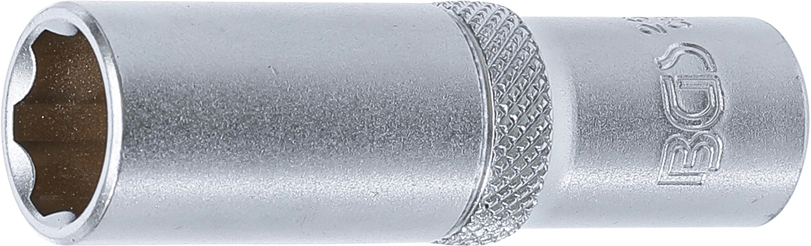 BGS Steckschlüssel-Einsatz Super Lock, tief | Antrieb Innenvierkant 10 mm (3/8") | SW 13 mm