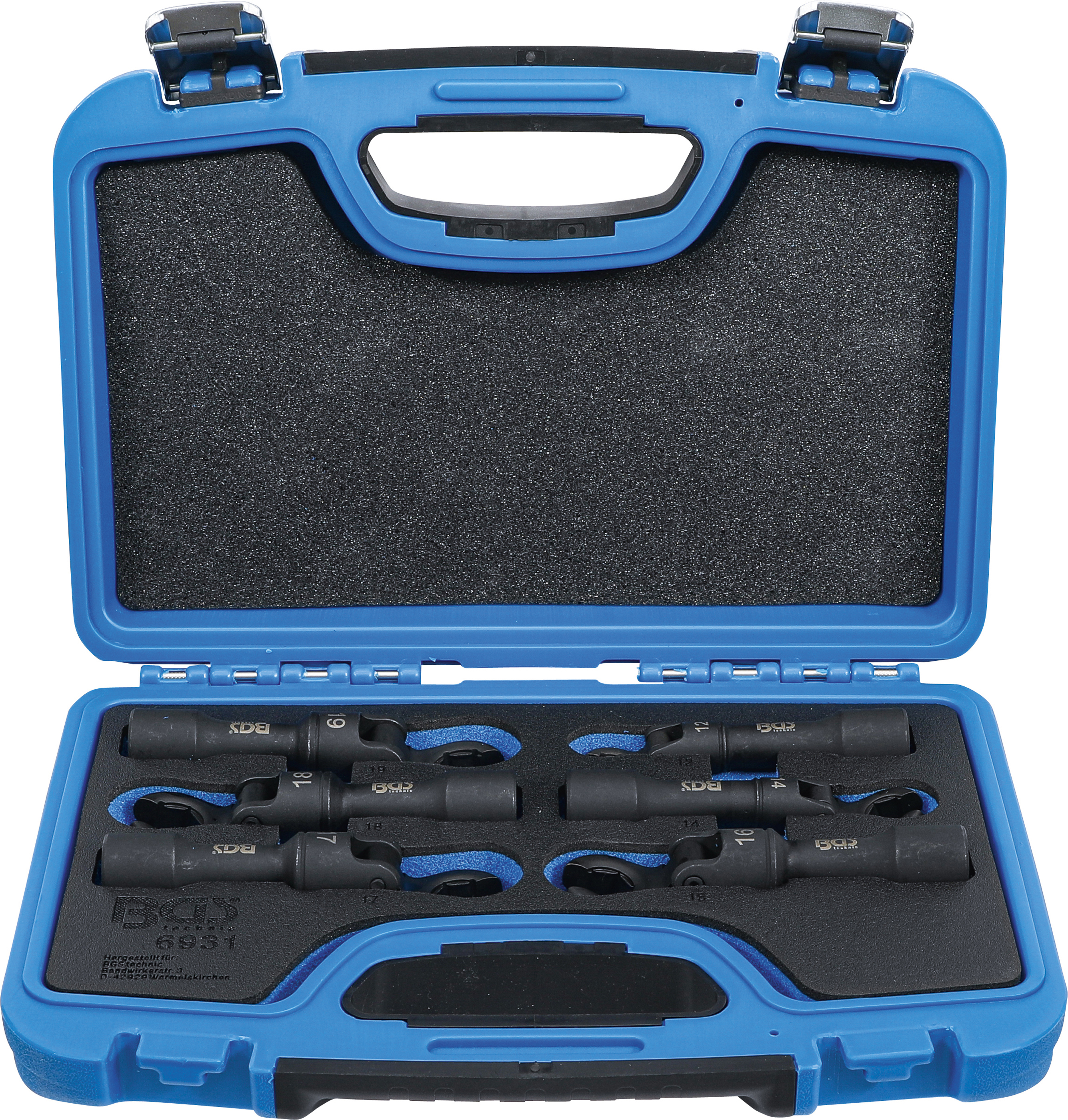 BGS Hahnenfußschlüssel-Satz | Antrieb Innenvierkant 12,5 mm (1/2") | flexibel | 6-tlg.