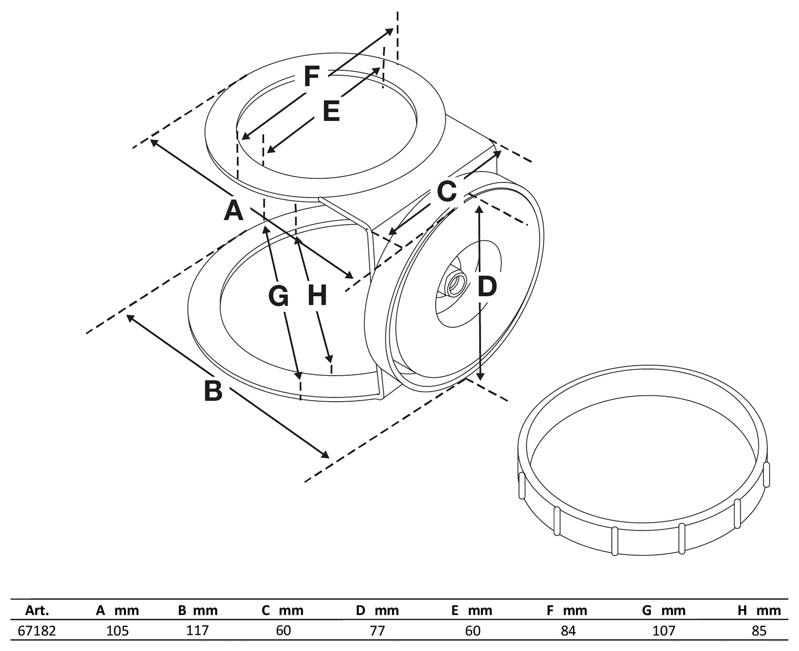 BGS Magnetischer Halter | für Schlagschrauber