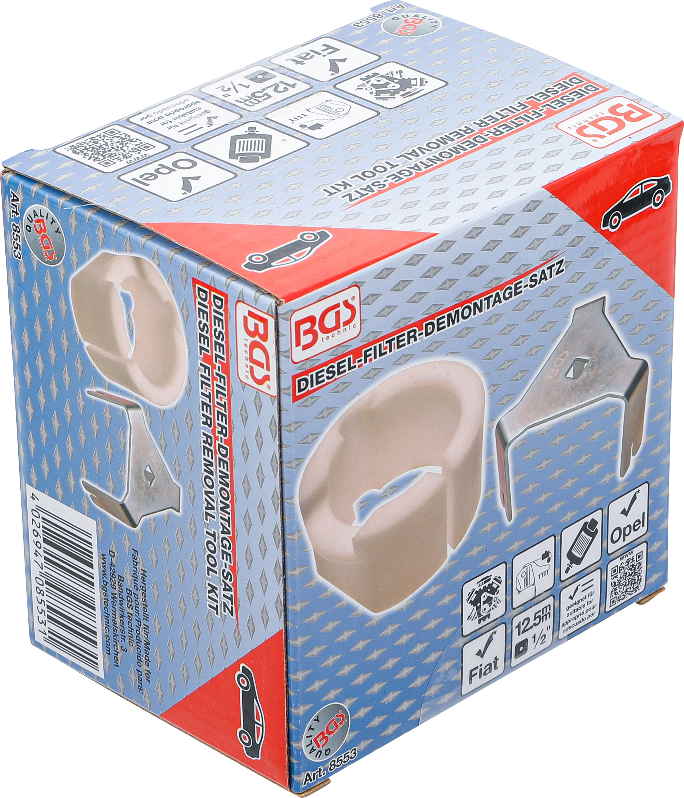 BGS Diesel-Filter-Demontage-Satz | für Opel / Fiat