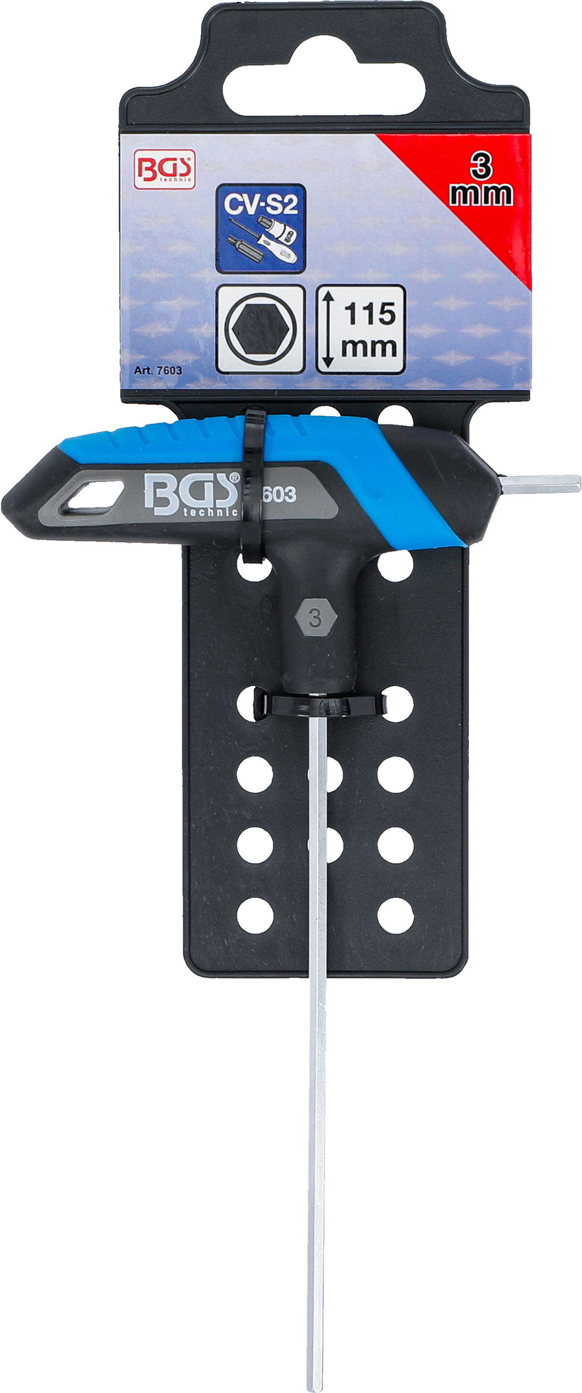 BGS Schraubendreher mit T-Griff | Innensechskant | 3 mm