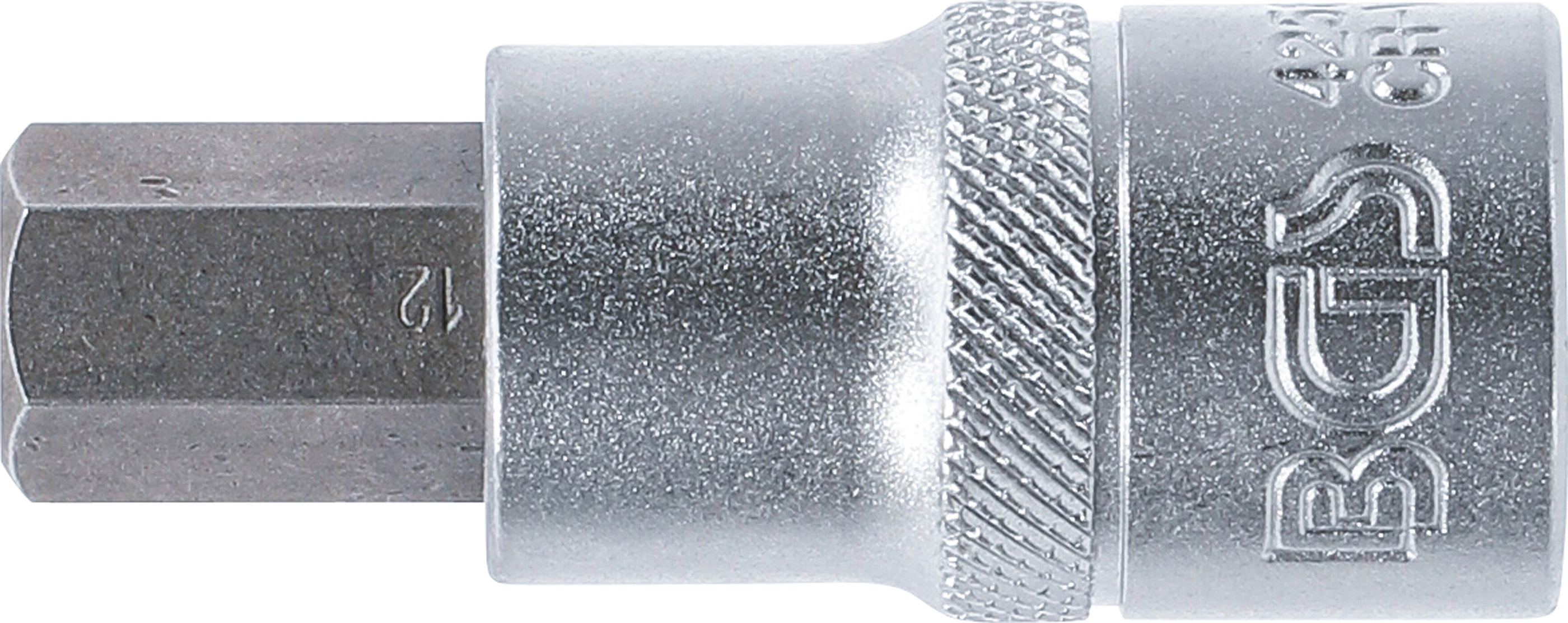 BGS Bit-Einsatz | Antrieb Innenvierkant 12,5 mm (1/2") | Innensechskant 12 mm
