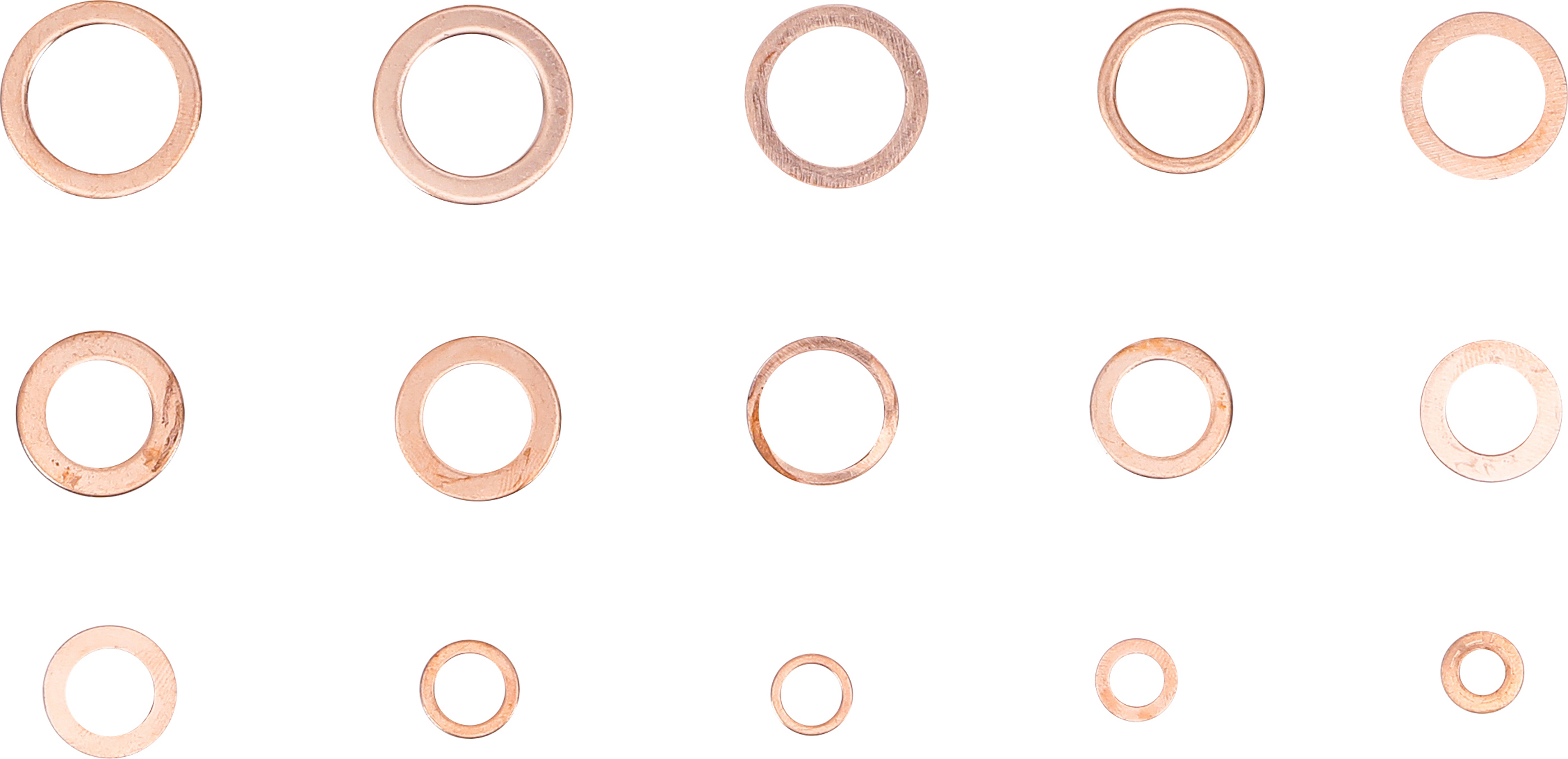 BGS Dichtring-Sortiment | Kupfer | Zollgrößen | für Öl-Ablassschrauben | 75-tlg.