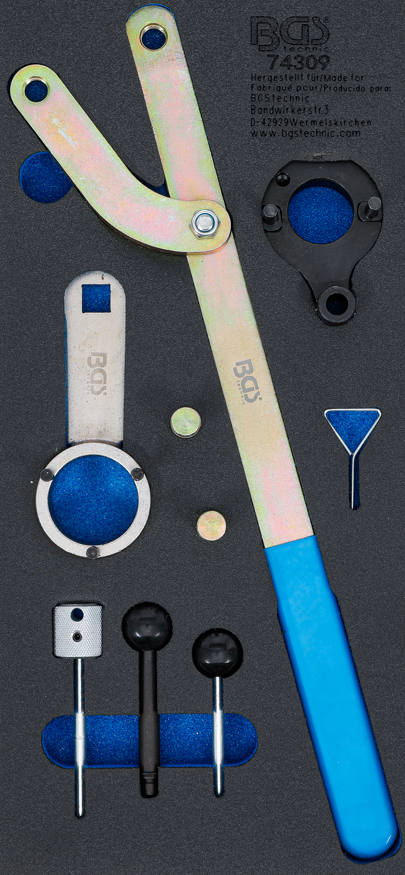 BGS Werkstattwageneinlage 1/3: Motor-Einstellwerkzeug-Satz | für VAG 2.0 TDI Common Rail