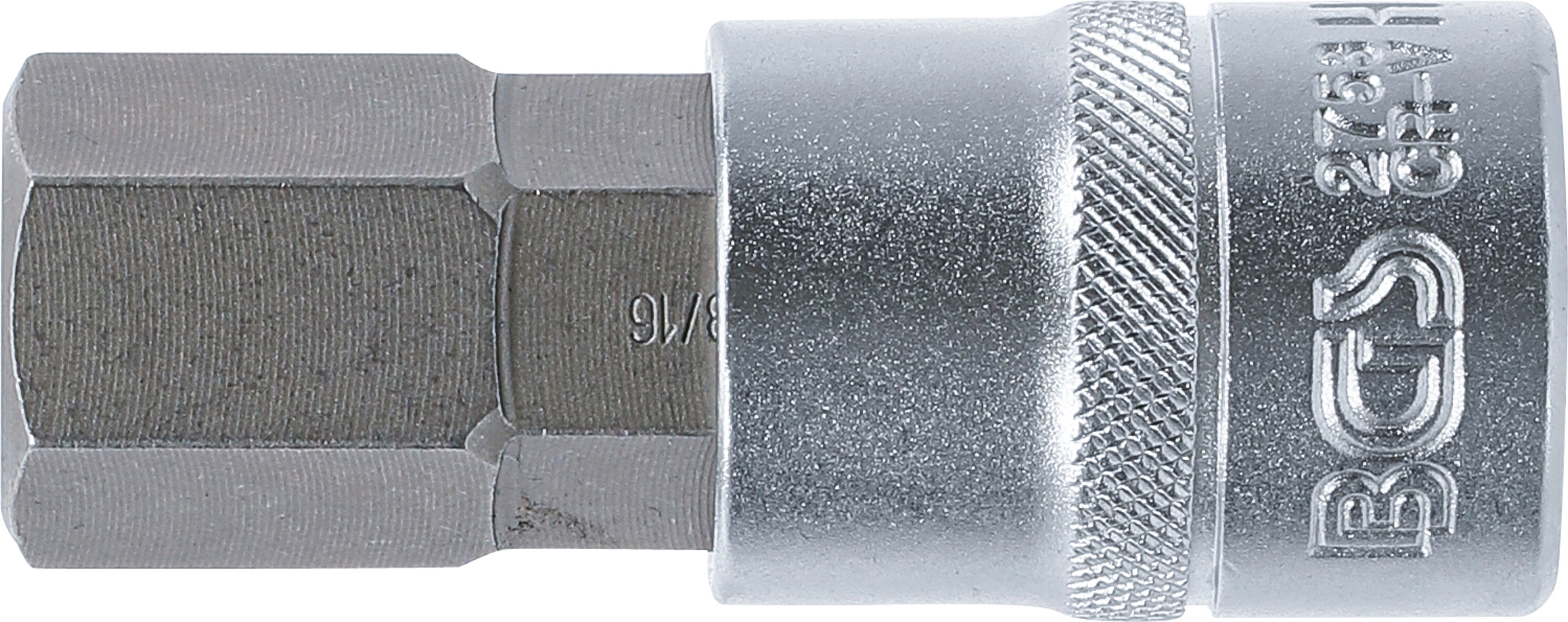 BGS Bit-Einsatz | Länge 70 mm | Antrieb Innenvierkant 12,5 mm (1/2") | Innensechskant 13/16"