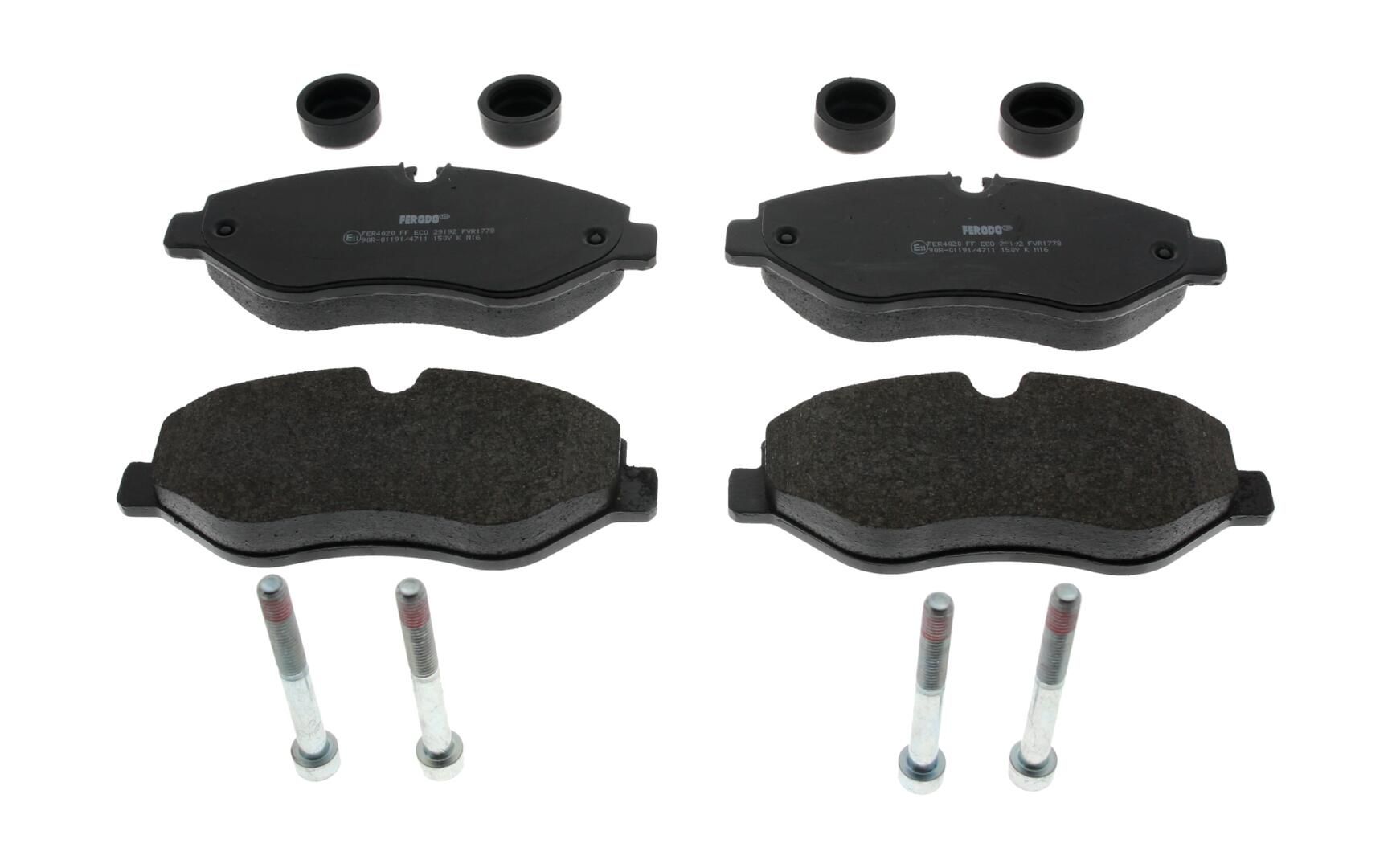 Bremsbelagsatz, Scheibenbremse