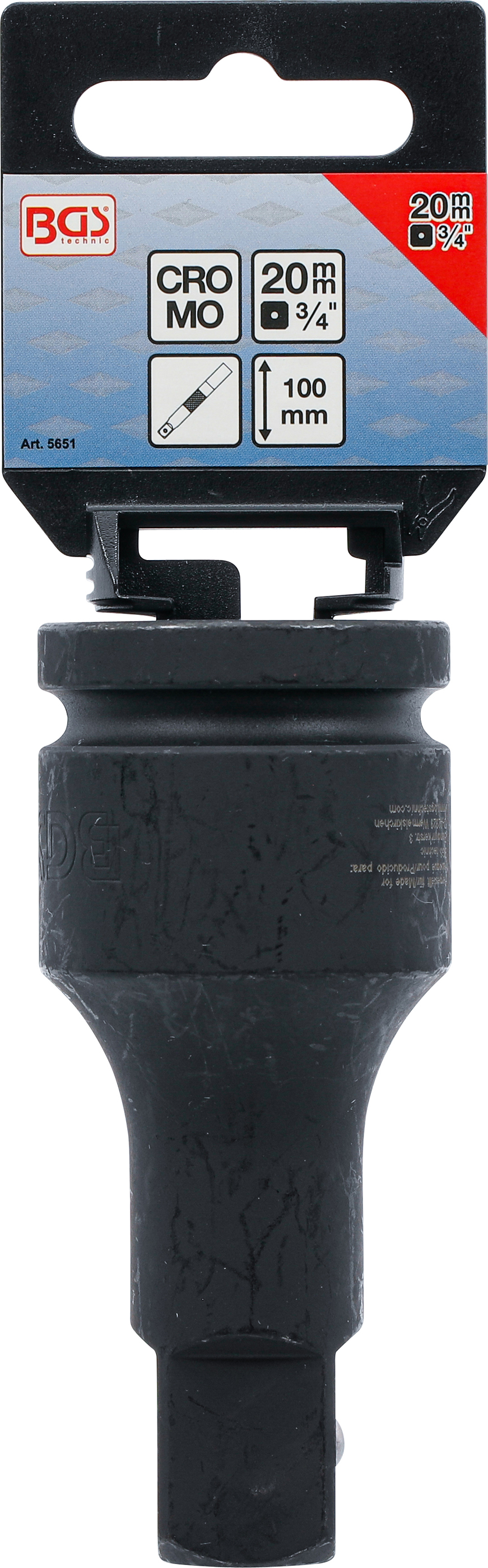 BGS Kraft-Verlängerung | 20 mm (3/4") | 100 mm