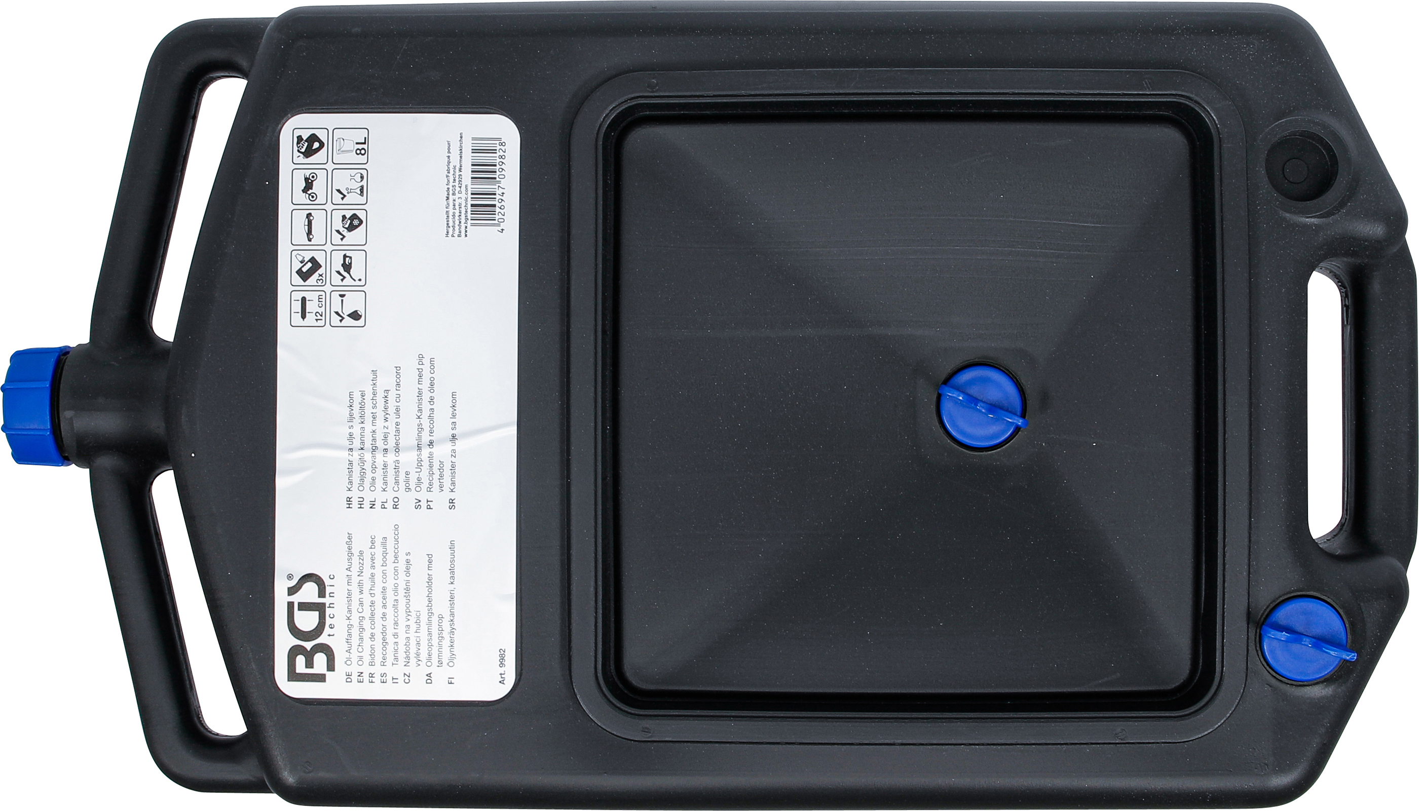 BGS Öl-Auffang-Kanister mit Ausgießer | 8 l