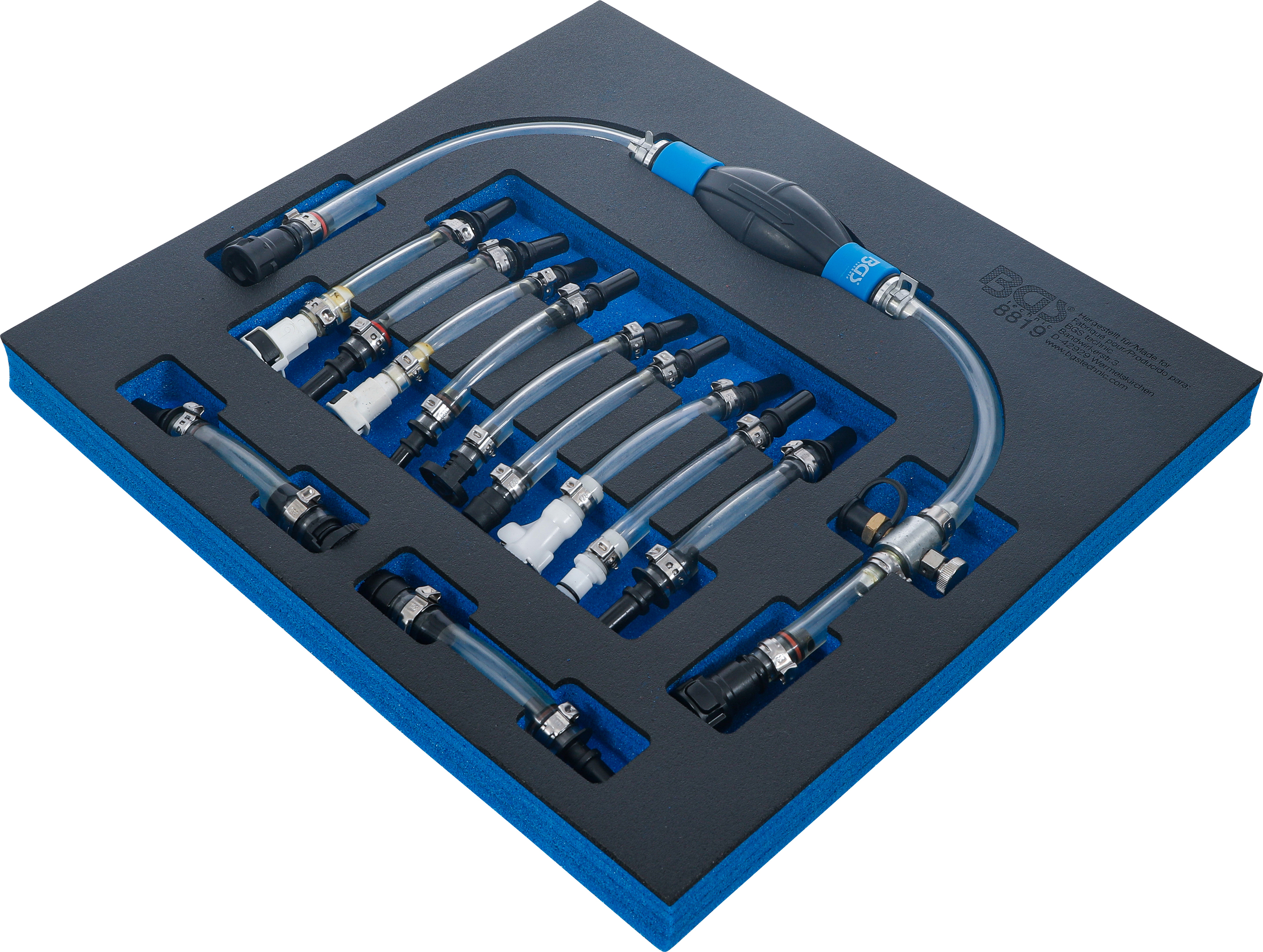 BGS Diesel-Niederdruckkreis-Entlüftungs-Satz | für Ford, PSA, Opel, Fiat, Rover, Land Rover, Renault, Mercedes-Benz | 12-tlg.