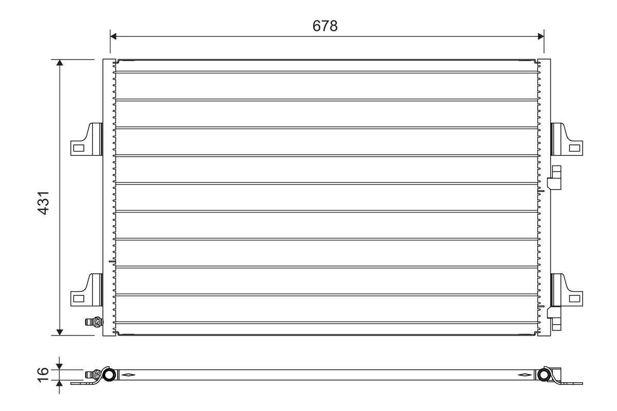 Kondensator, Klimaanlage