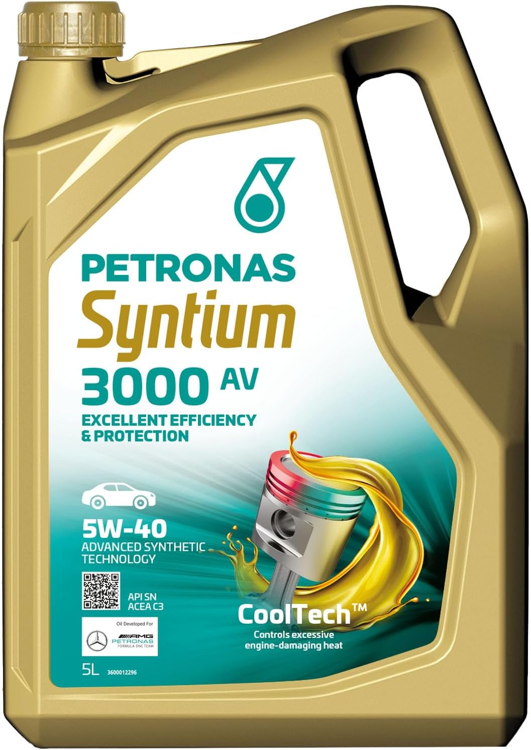 5W-40 Petronas Syntium 3000 AV Motoröl 5 Liter