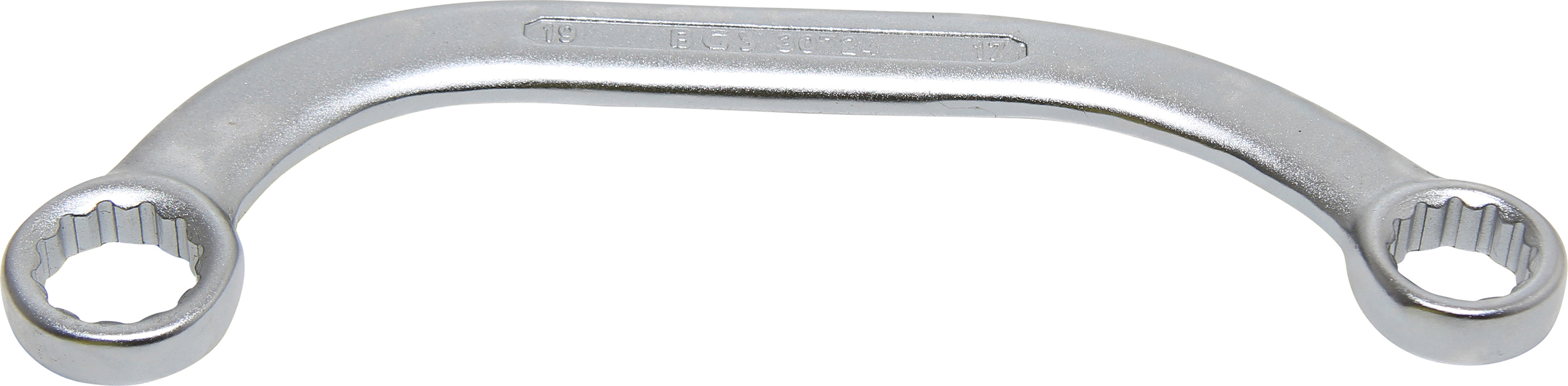 BGS C-Form Doppel-Ringschlüssel Zwölfkant | SW 17 x 19 mm
