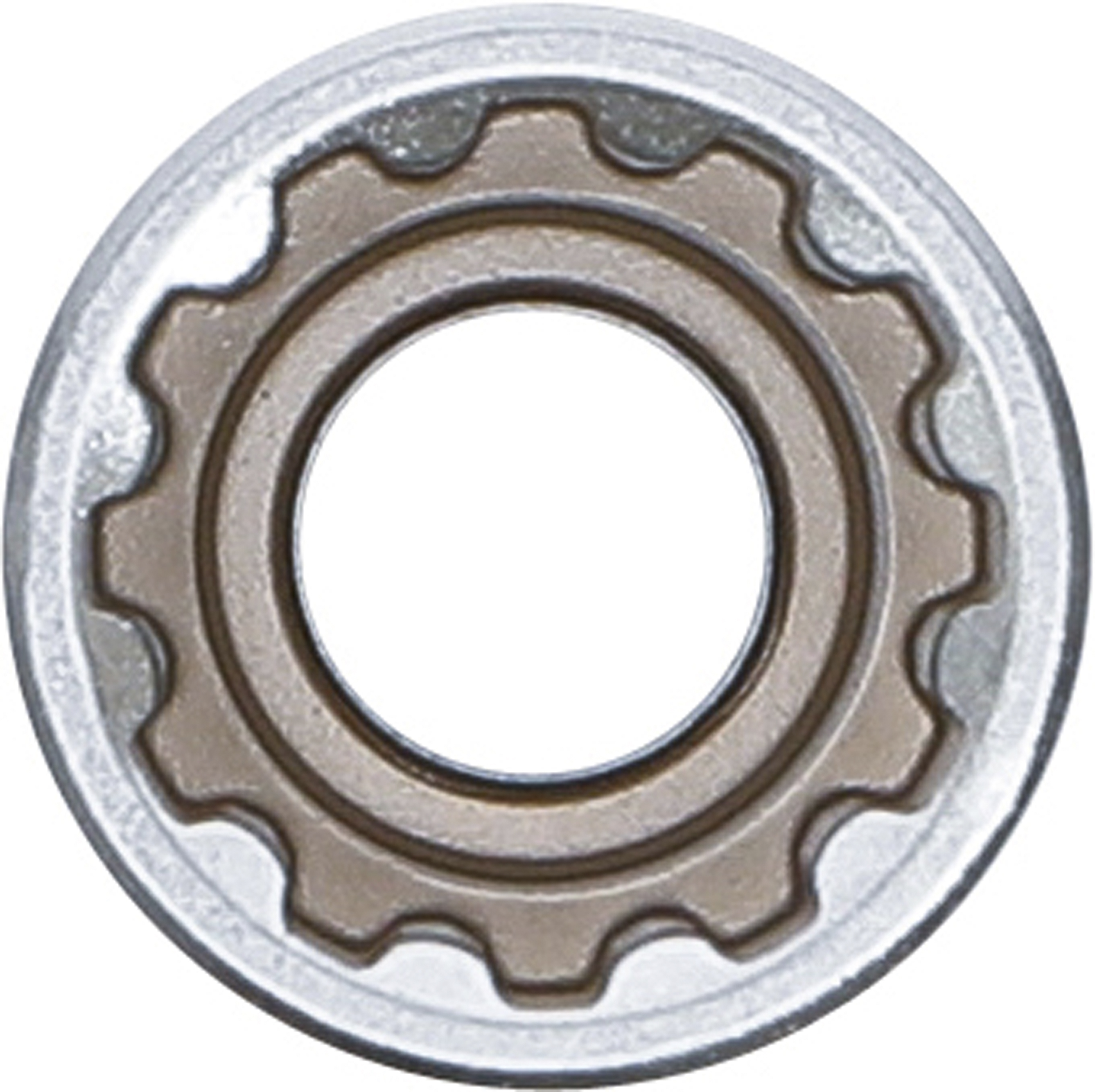 BGS Steckschlüssel-Einsatz Gear Lock, tief | Antrieb Innenvierkant 12,5 mm (1/2") | SW 18 mm