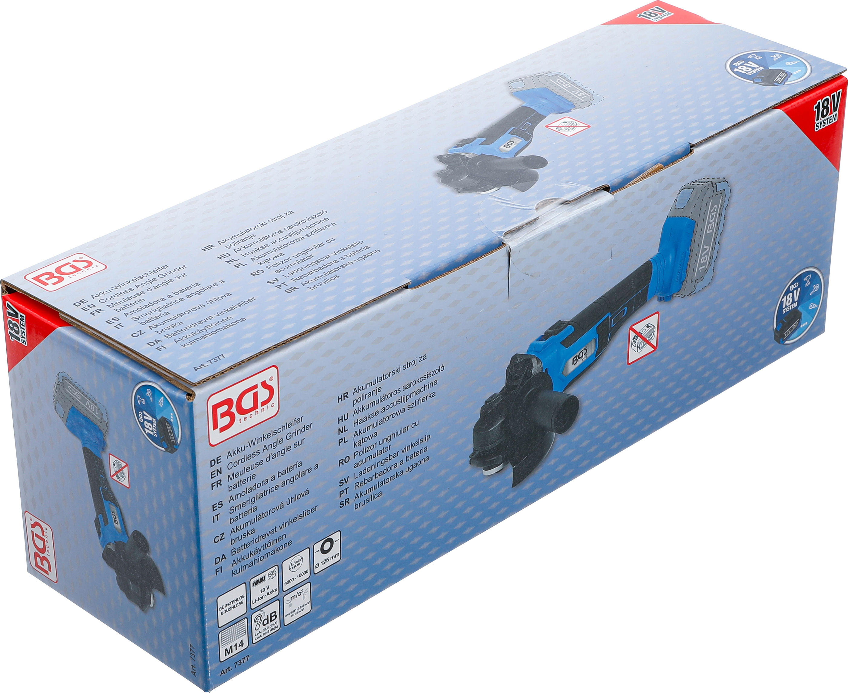 BGS Akku-Winkelschleifer | bürstenlos | 18 V | ohne Akku BGS Akku-Winkelschleifer | bürstenlos | 18 V | ohne Akku