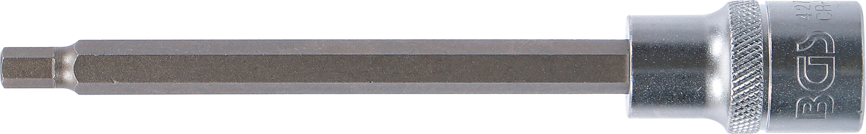 BGS Bit-Einsatz | Länge 140 mm | Antrieb Innenvierkant 12,5 mm (1/2") | Innensechskant 6 mm