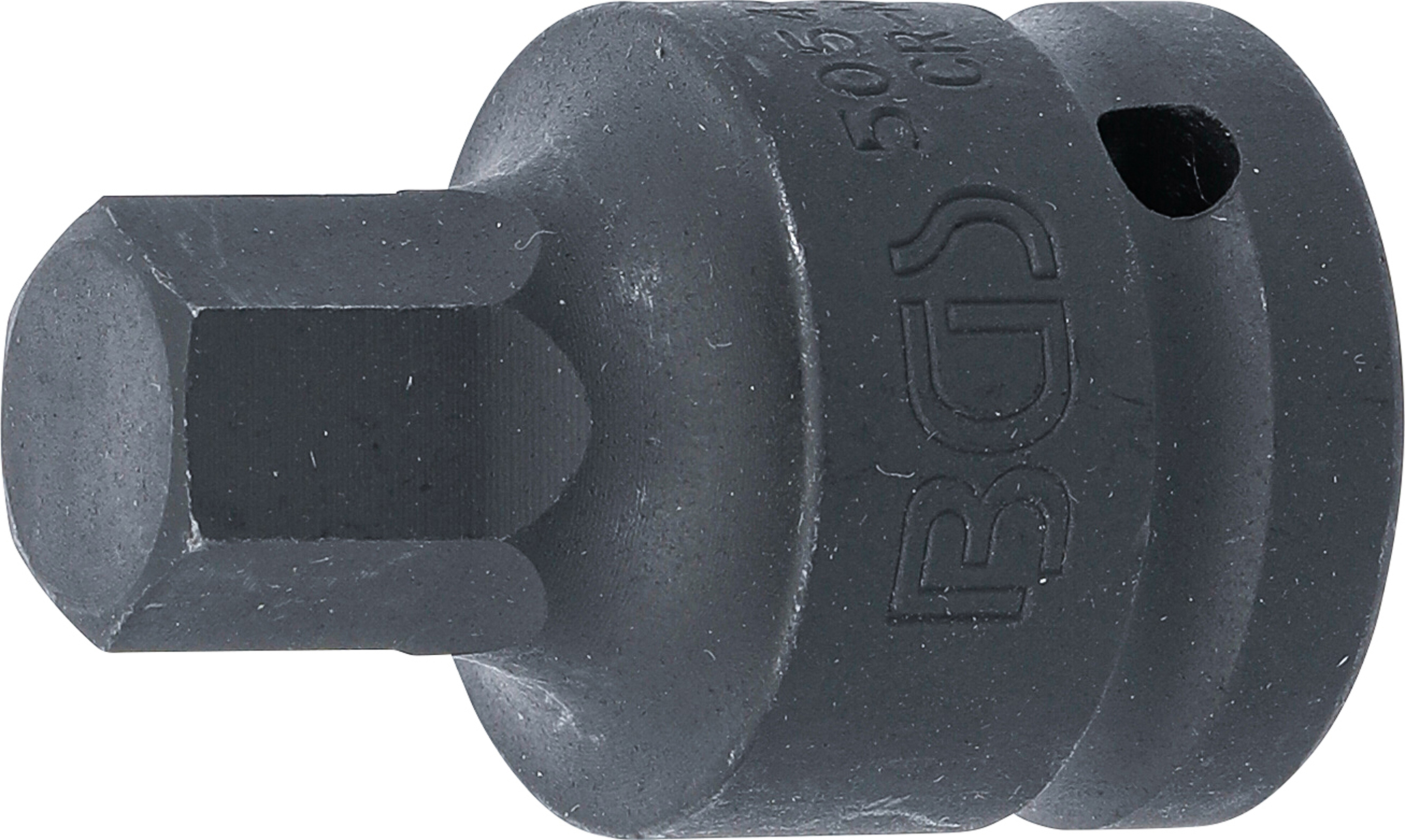 BGS Kraft-Bit-Einsatz | Länge 55 mm | Antrieb Innenvierkant 20 mm (3/4") | Innensechskant 17 mm