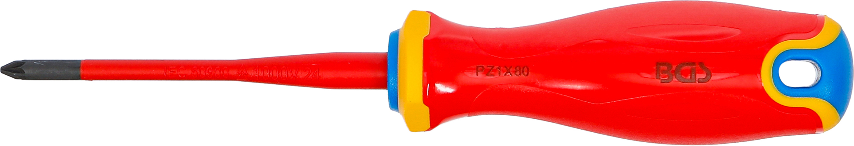 BGS VDE-Schraubendreher | extra dünne Spitze | Kreuzschlitz PZ1