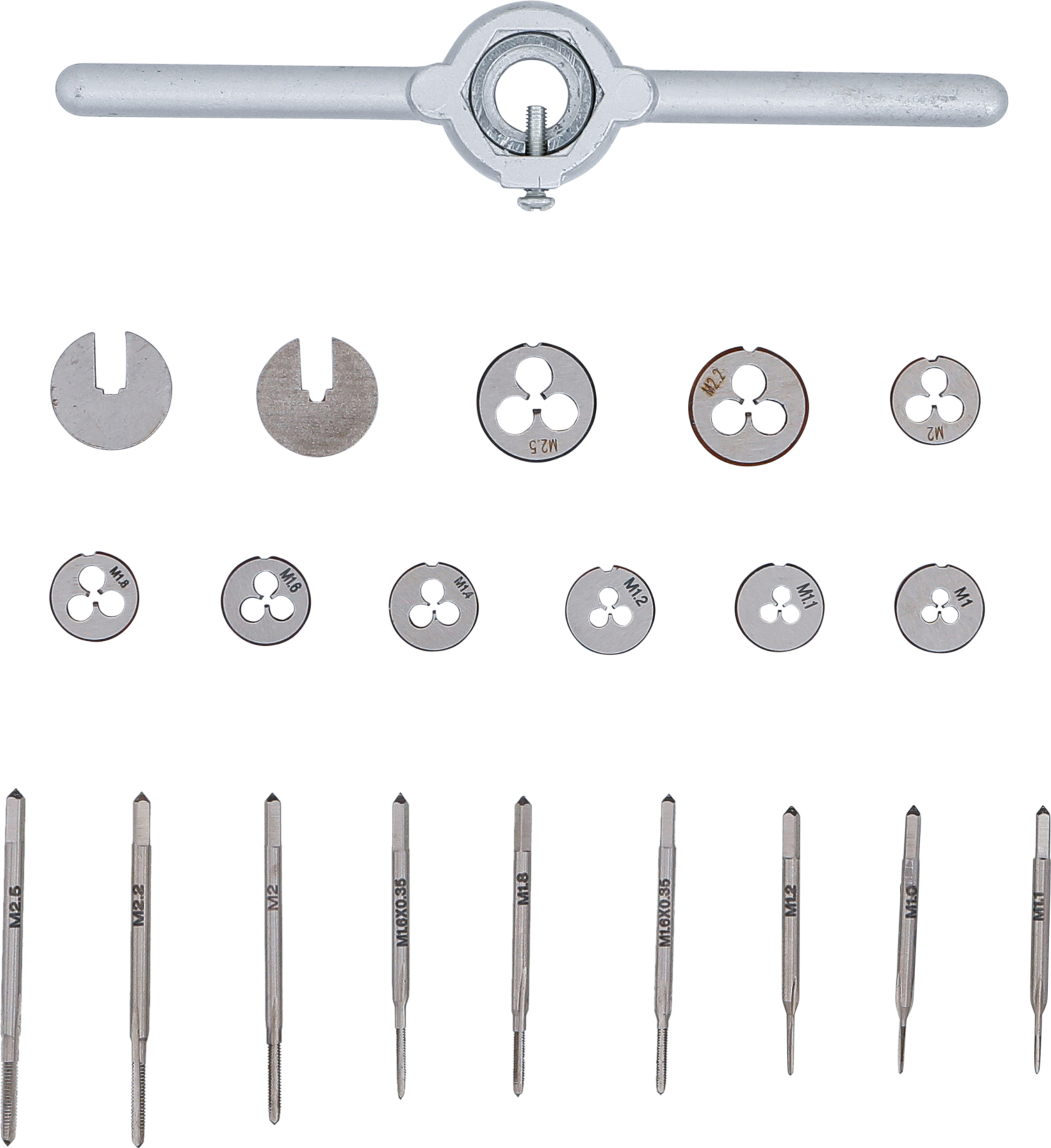 BGS Gewindeschneid-Satz | M1 - M2,5 | 31-tlg.