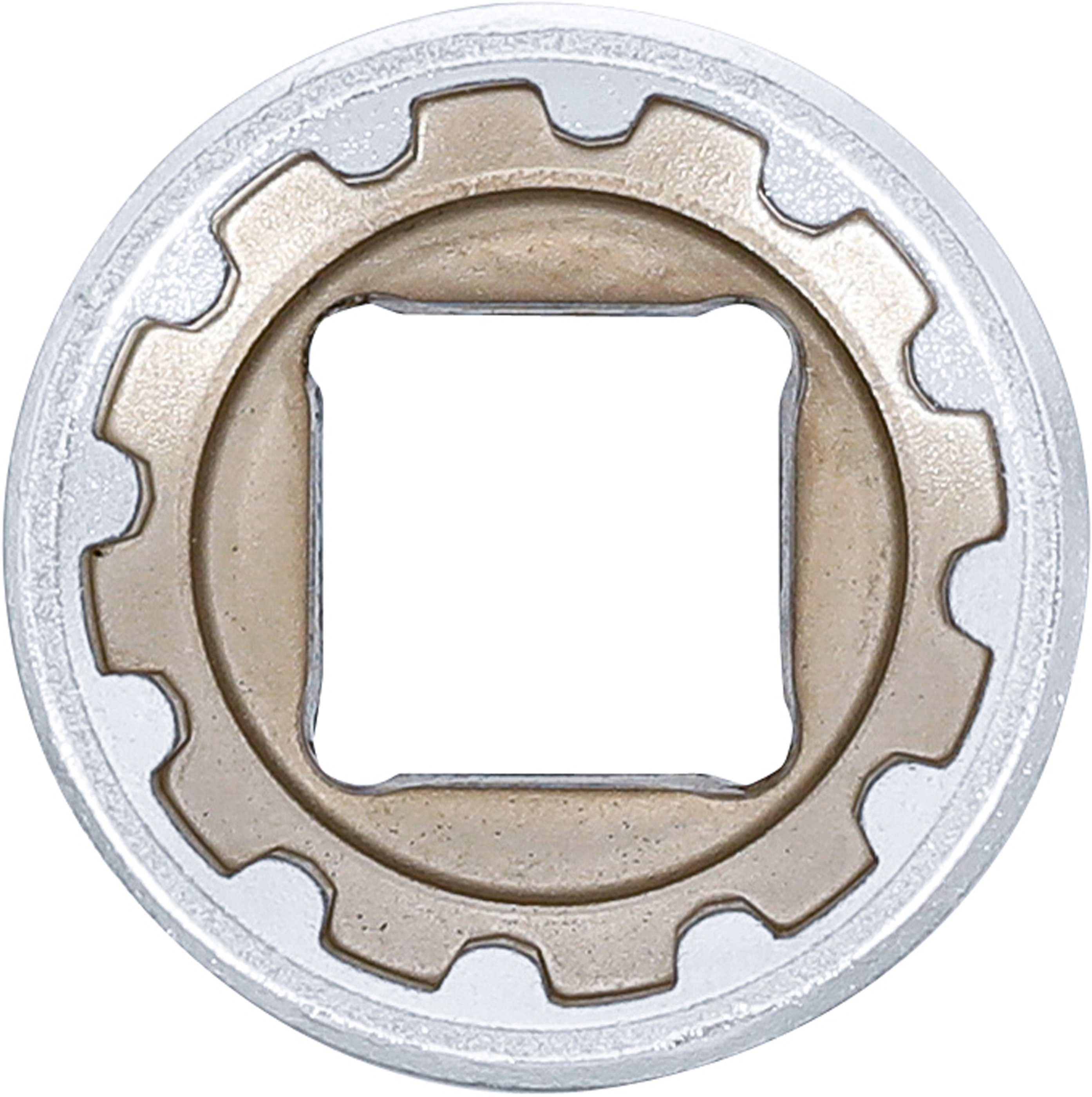 BGS Steckschlüssel-Einsatz Gear Lock | Antrieb Innenvierkant 12,5 mm (1/2") | SW 21 mm