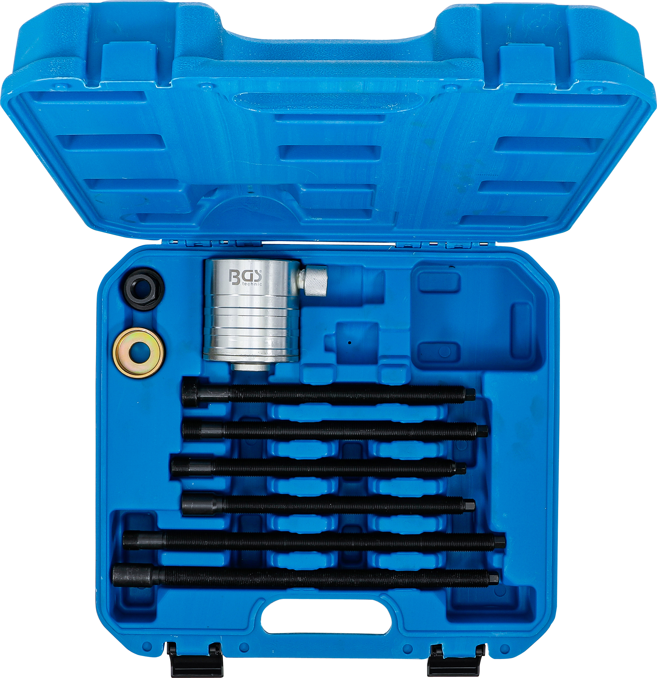 BGS Hydraulikzylinder-Werkzeug-Satz | mit Zugspindeln | für Diesel-Injektoren-Auszieher | 17 t
