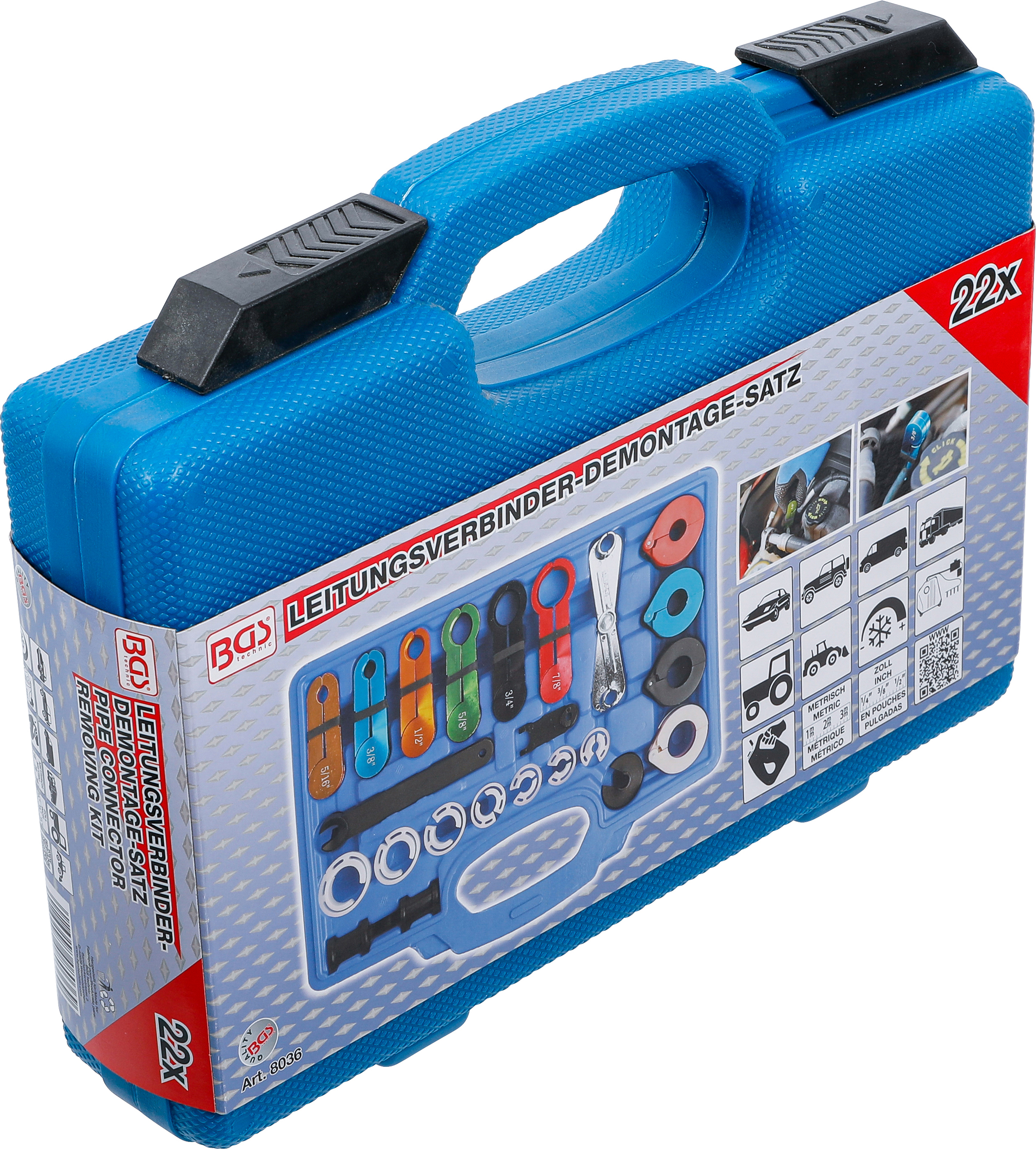 BGS Leitungsverbinder-Demontage-Satz | 22-tlg.