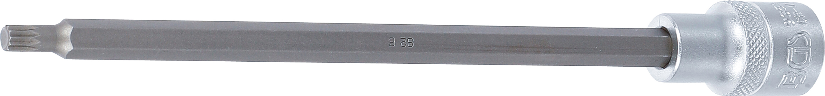 BGS Bit-Einsatz | Länge 200 mm | Antrieb Innenvierkant 12,5 mm (1/2") | Innenvielzahn (für XZN) M6