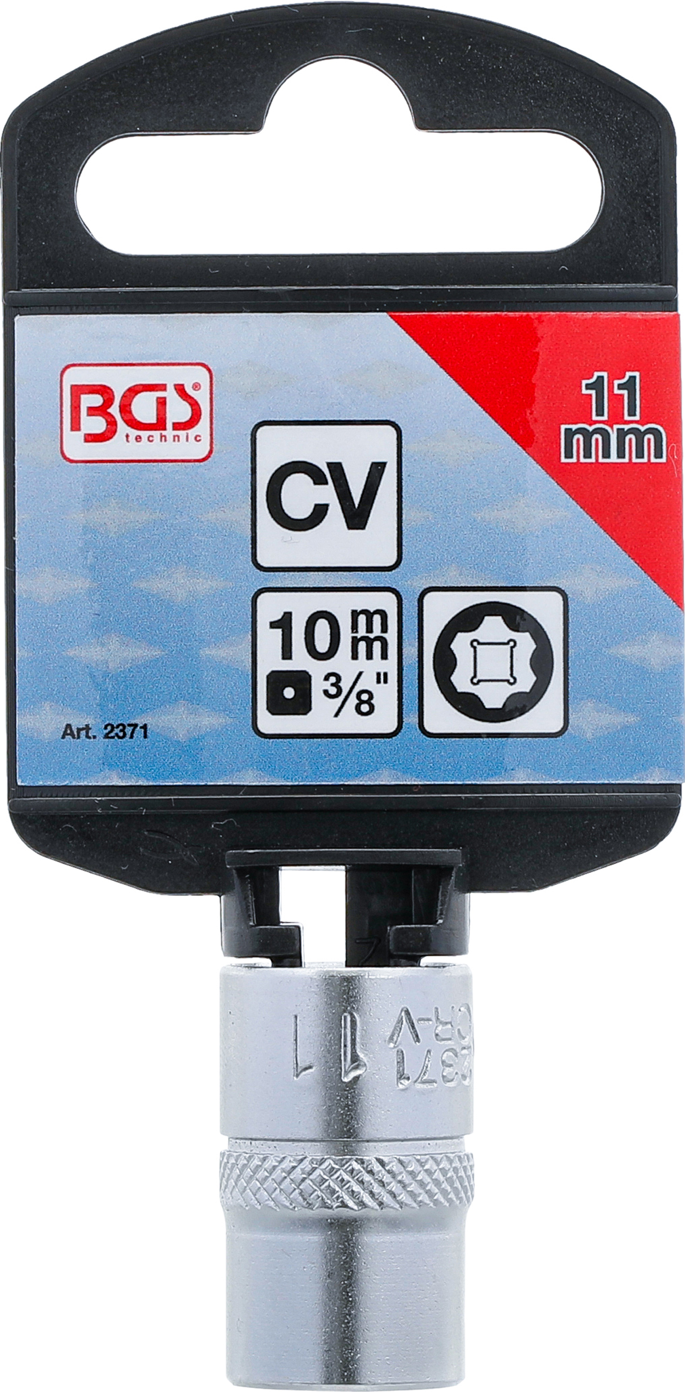 BGS Steckschlüssel-Einsatz Super Lock | Antrieb Innenvierkant 10 mm (3/8") | SW 11 mm