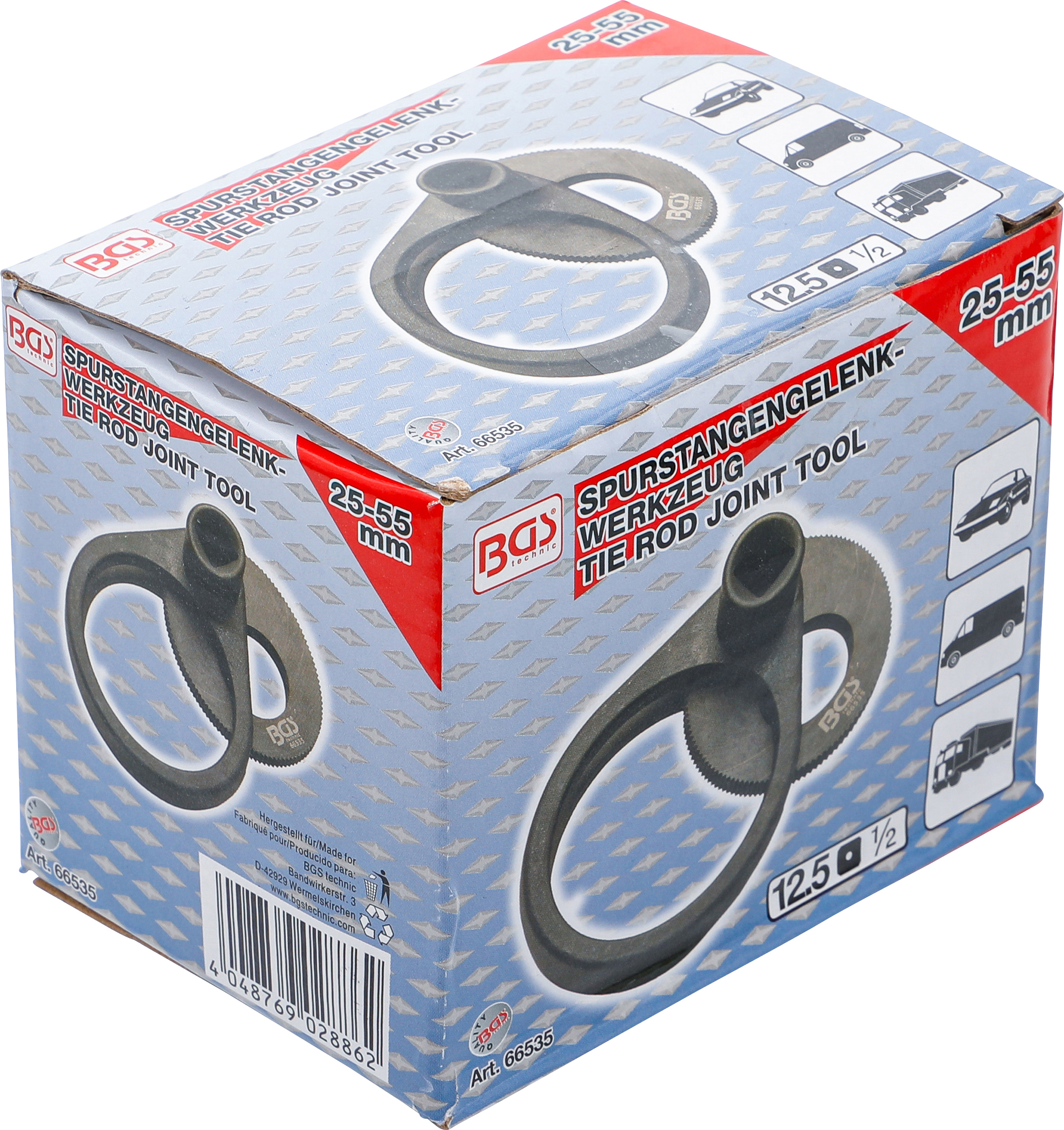 BGS Spurstangen-Werkzeug | Antrieb Innenvierkant 12,5 mm (1/2") | 25 - 55 mm