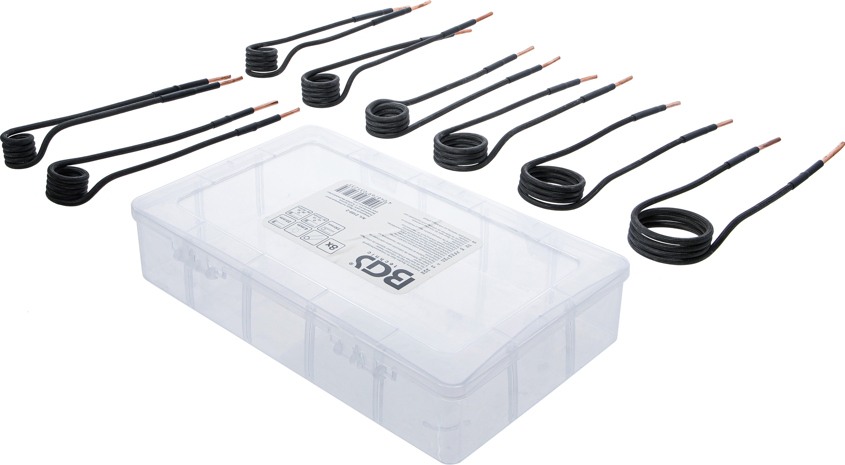 BGS Induktions-Spulen-Satz für Induktionsheizgerät | gerade Bauform | für Art. 2169, 3390, 3391 | 8-tlg.