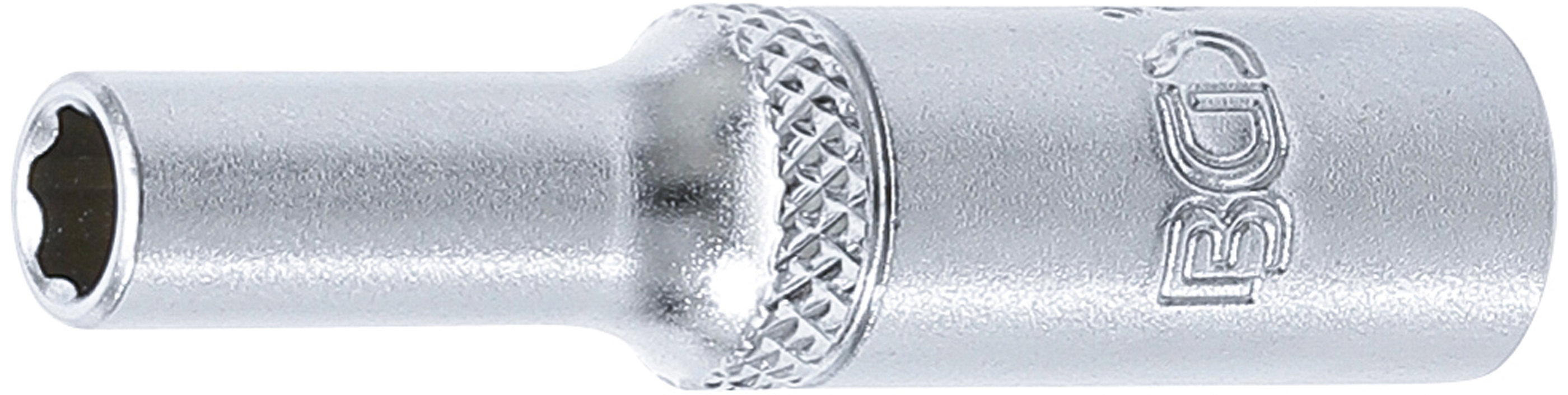 BGS Steckschlüssel-Einsatz Super Lock, tief | Antrieb Innenvierkant 6,3 mm (1/4") | SW 5 mm